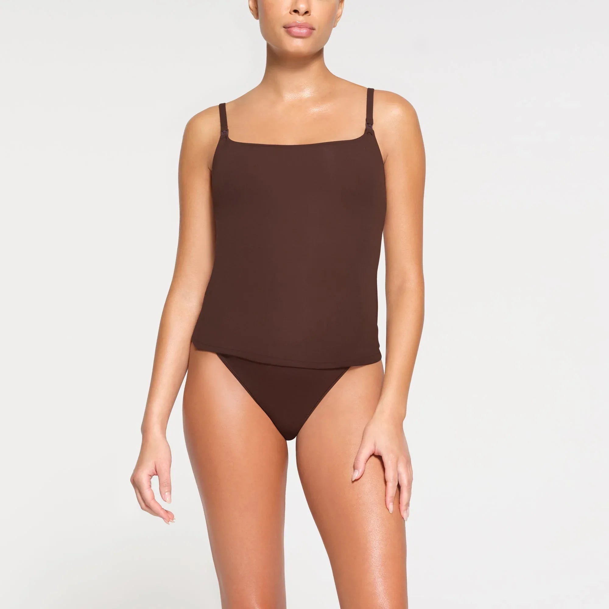 SKIMS FITS EVERYBODY MATERNITY NURSING TANK | COCOA - TANK - My Suti