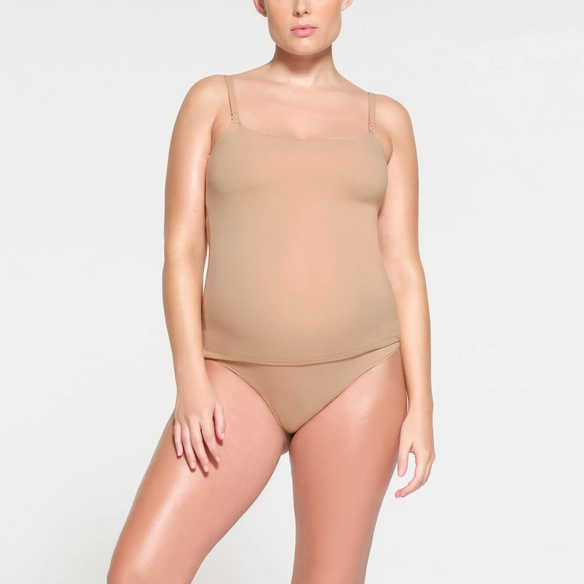 SKIMS FITS EVERYBODY MATERNITY NURSING TANK | CLAY - TANK - My Suti