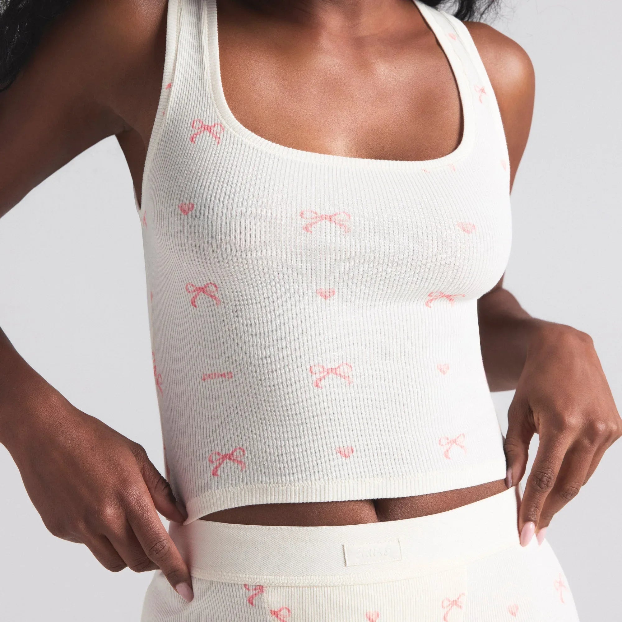 SKIMS COTTON RIB TANK 3-PACK | BABY PINK MULTI - TİŞÖRT - My Suti