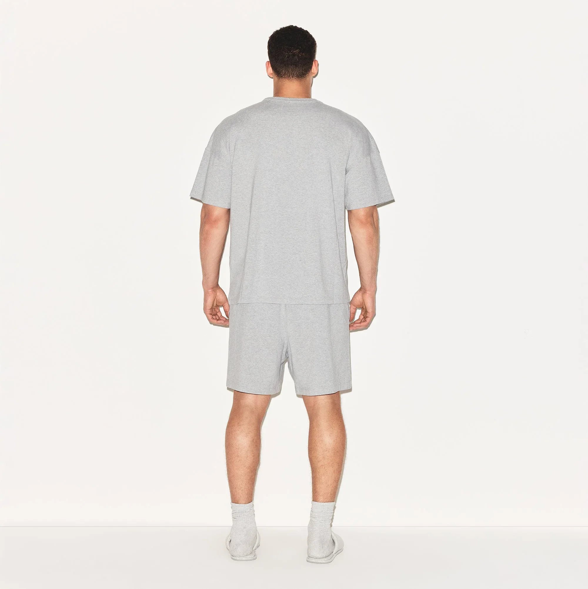 SKIMS JERSEY LOUNGE MENS OVERSIZED T-SHIRT | HEATHER GREY - TİŞÖRT - My Suti