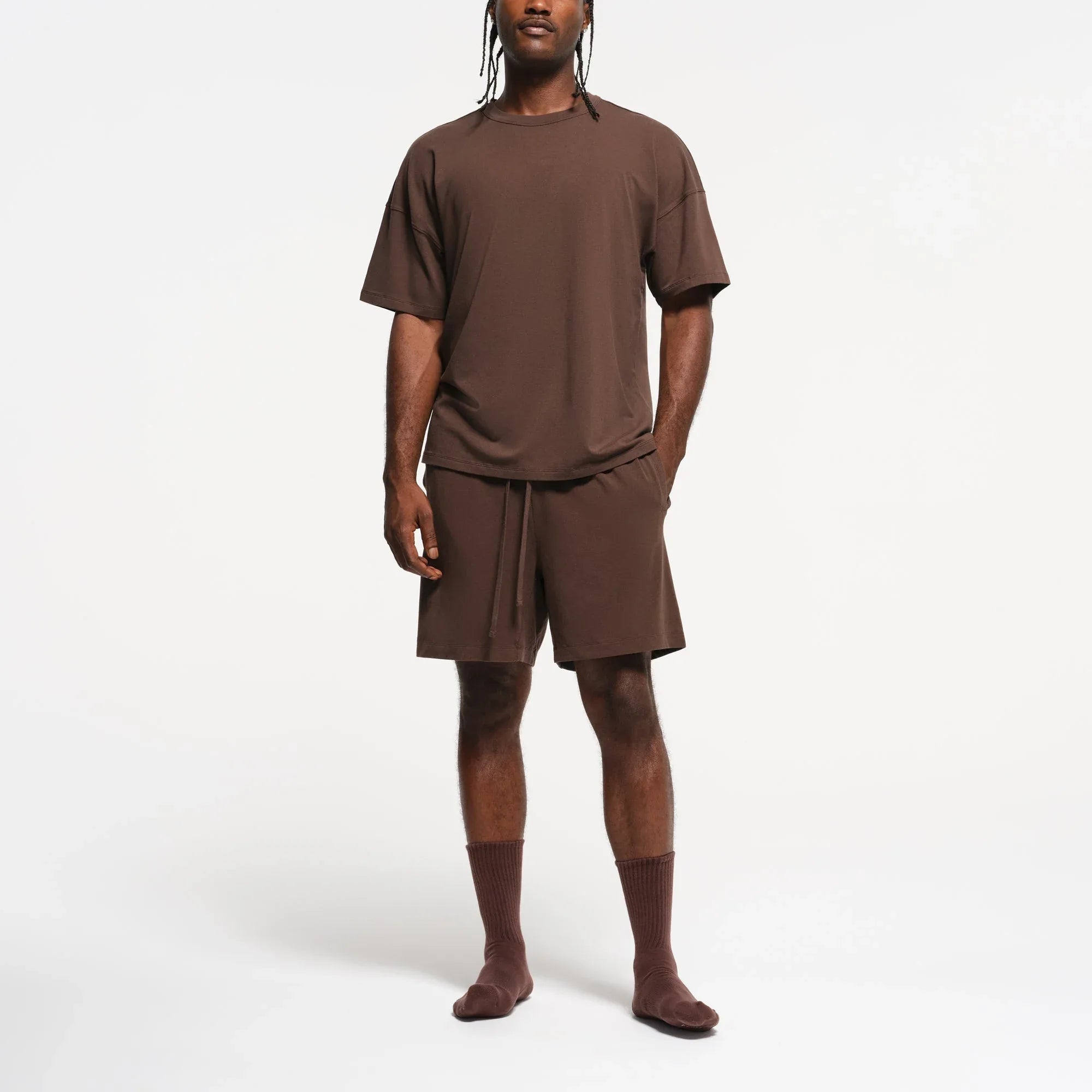 SKIMS JERSEY LOUNGE MENS OVERSIZED T-SHIRT | MUD - TİŞÖRT - My Suti