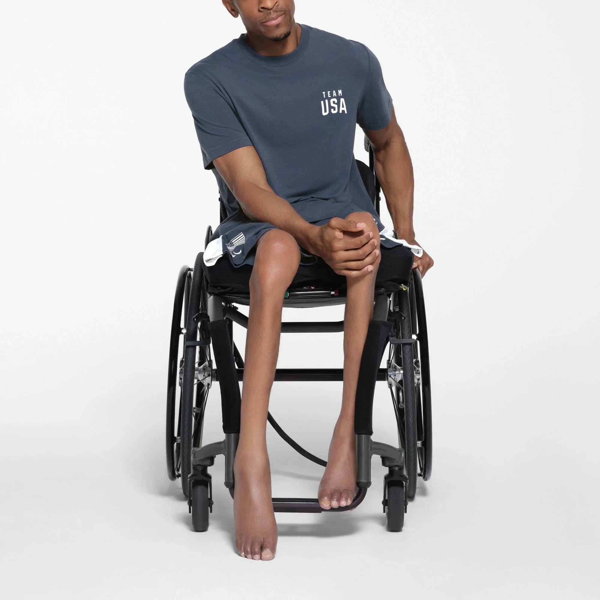 SKIMS FOR TEAM USA JERSEY SLEEP MENS PARALYMPIC T-SHIRT | NAVY - TİŞÖRT - My Suti