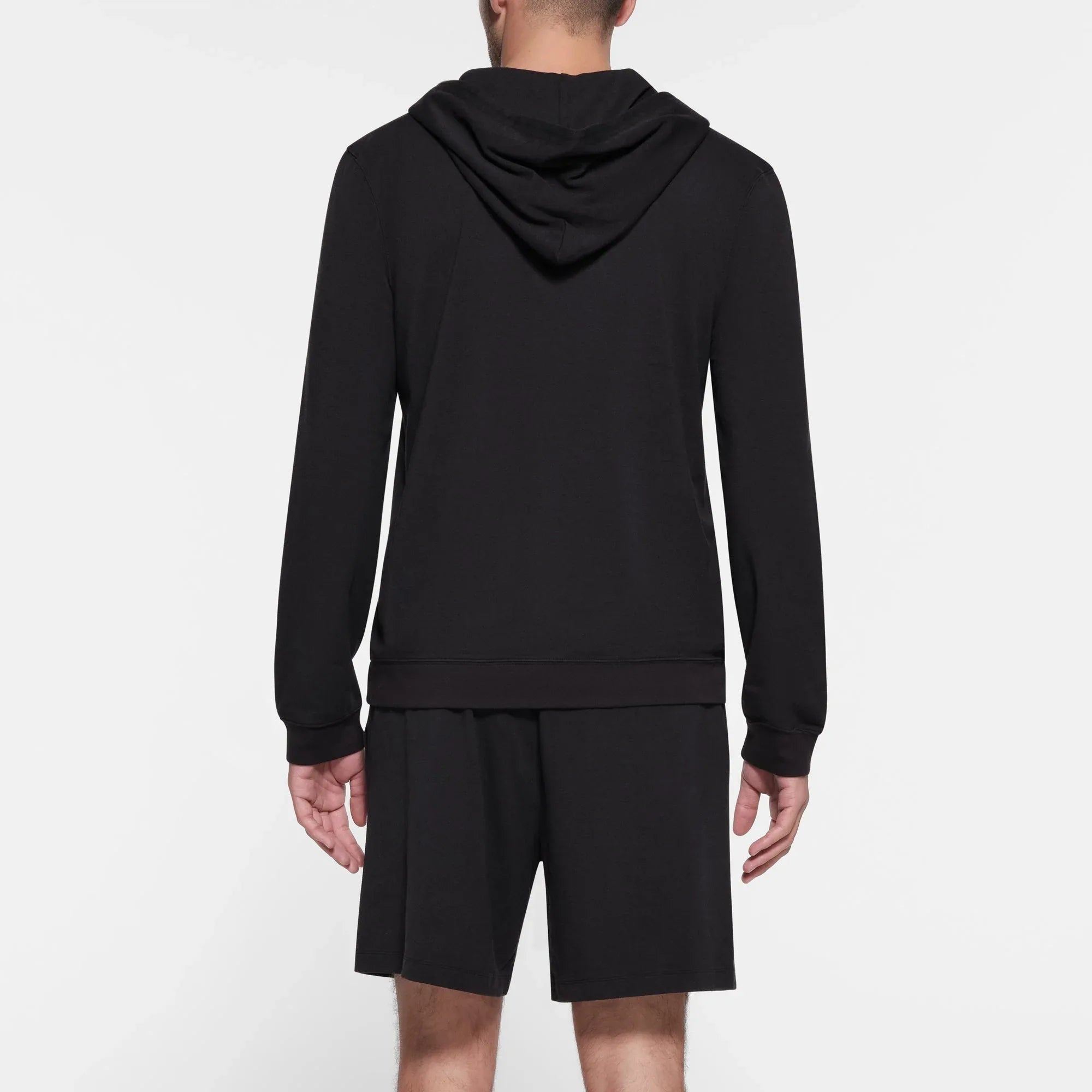 SKIMS JERSEY LOUNGE MENS ZIP UP HOODIE | OBSIDIAN - KAPŞONLU SWEATSHIRT - My Suti