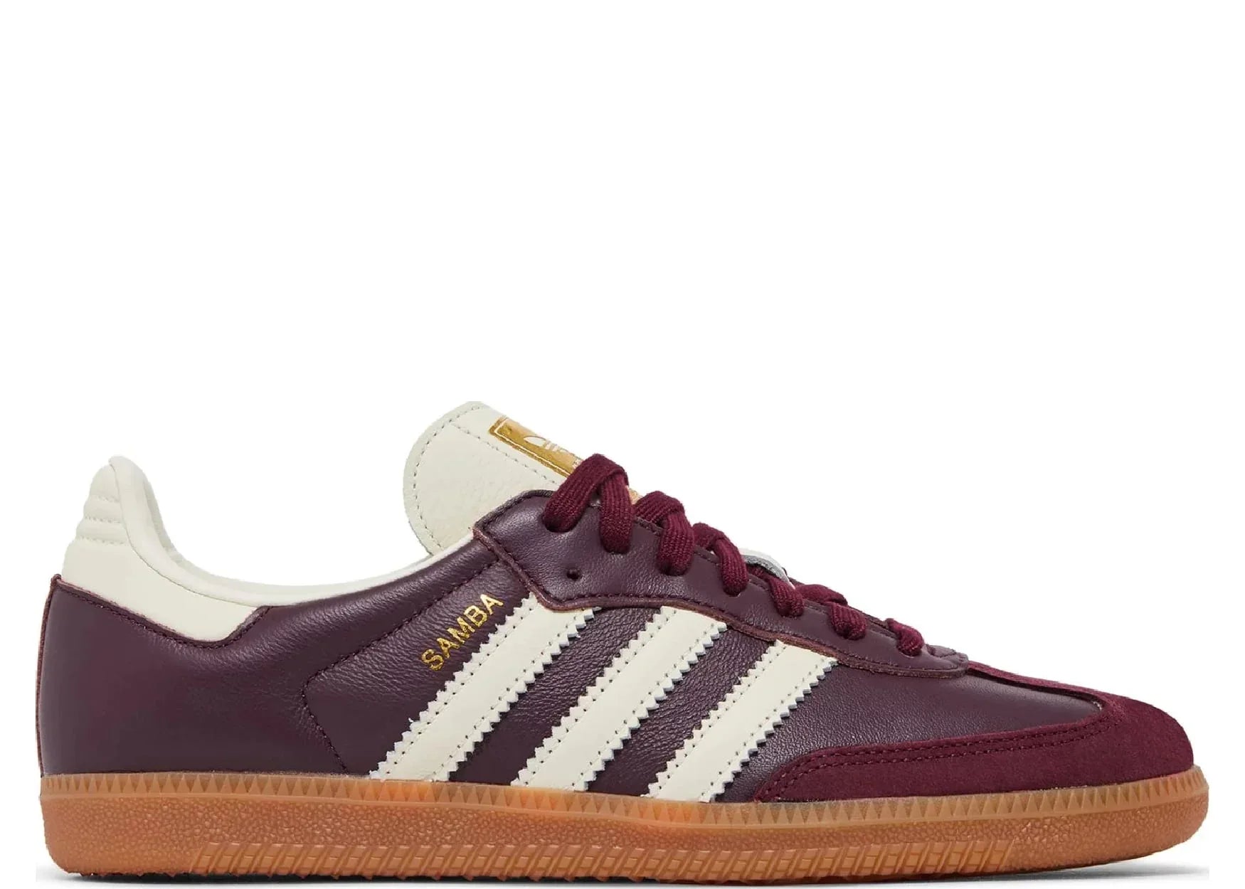 adidas Samba OG Maroon Gold Metallic - My Suti