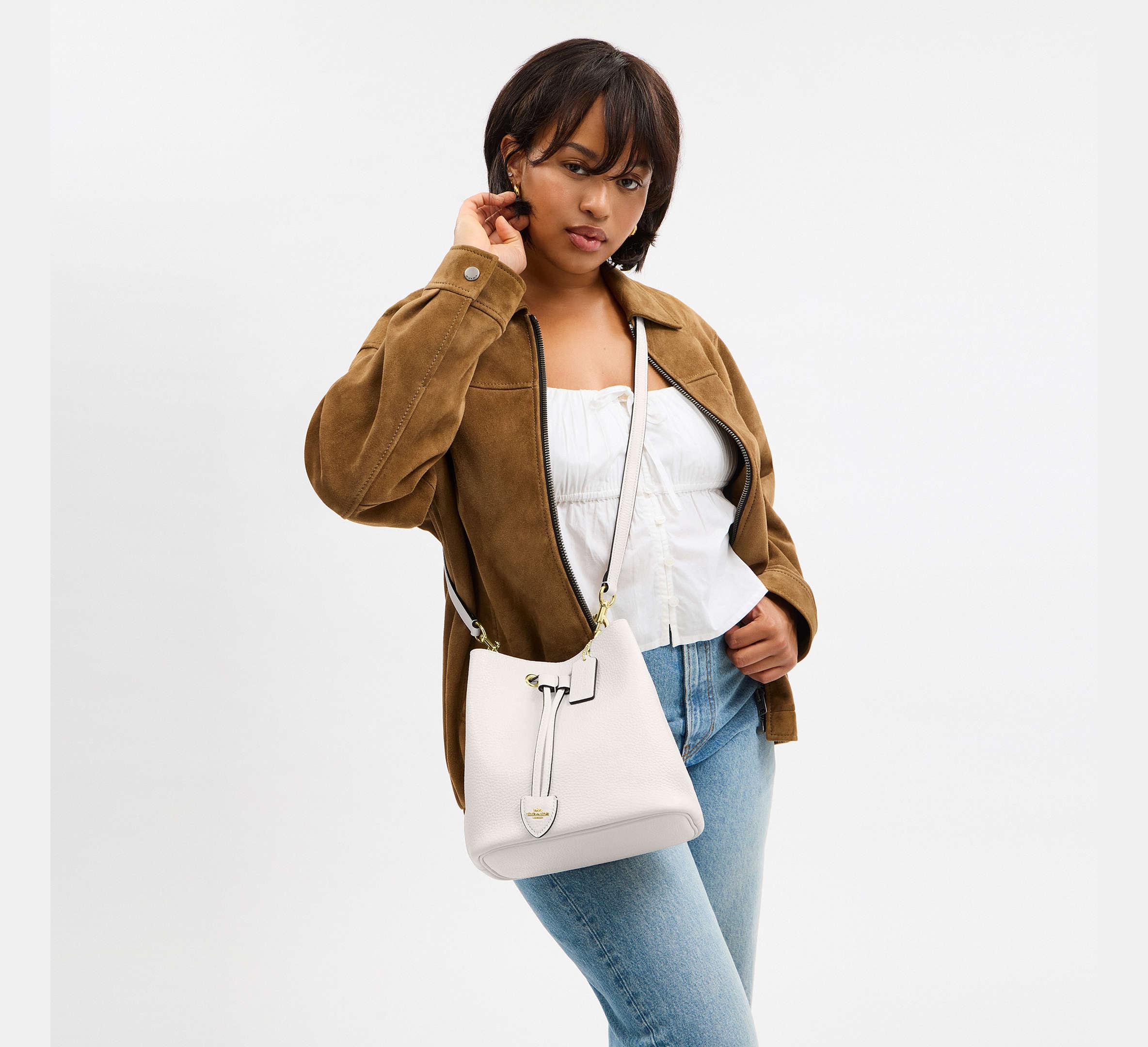 Coach Rowan Bucket Bag - Gold/Chalk - My Suti