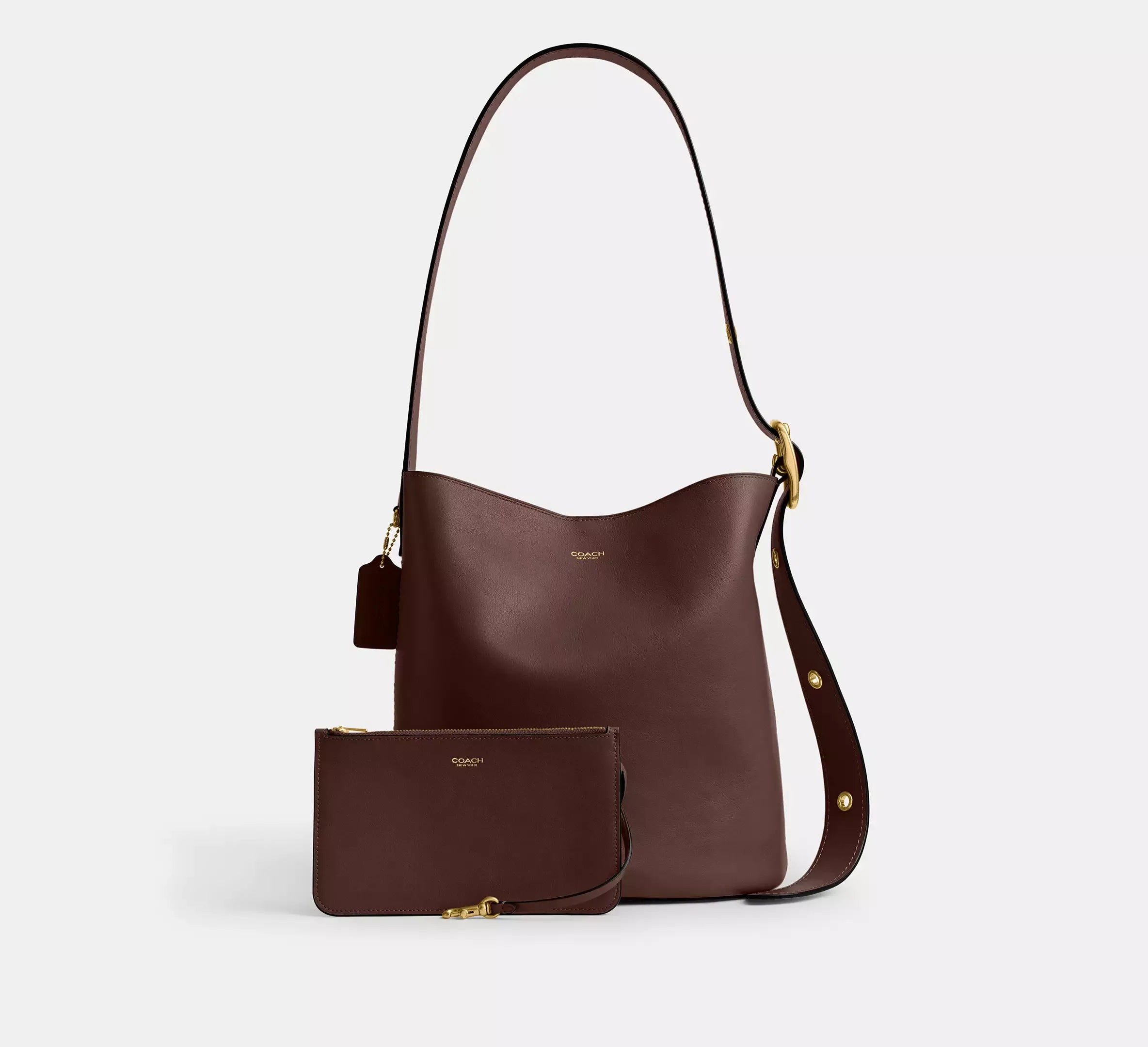 Coach Bleecker Bucket Bag - Brass/Maple - My Suti