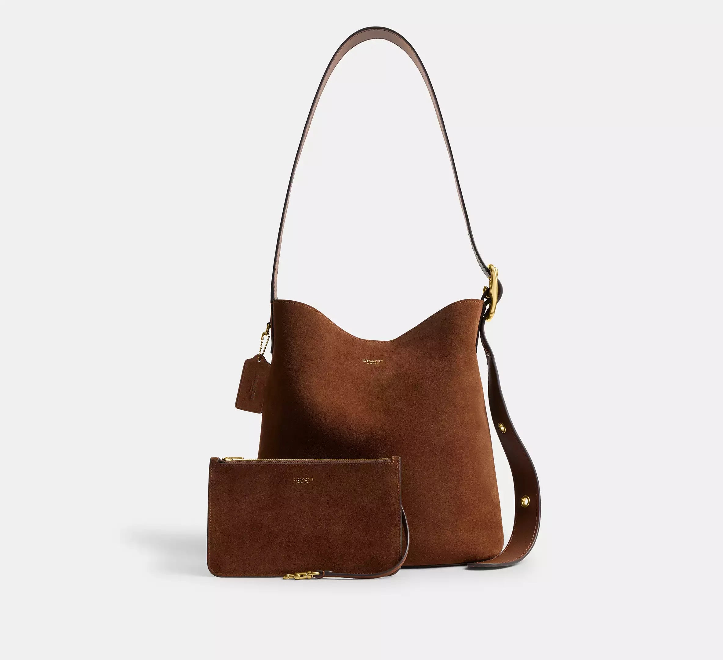 Coach Bleecker Bucket Bag - Brass/Warm Brown - My Suti