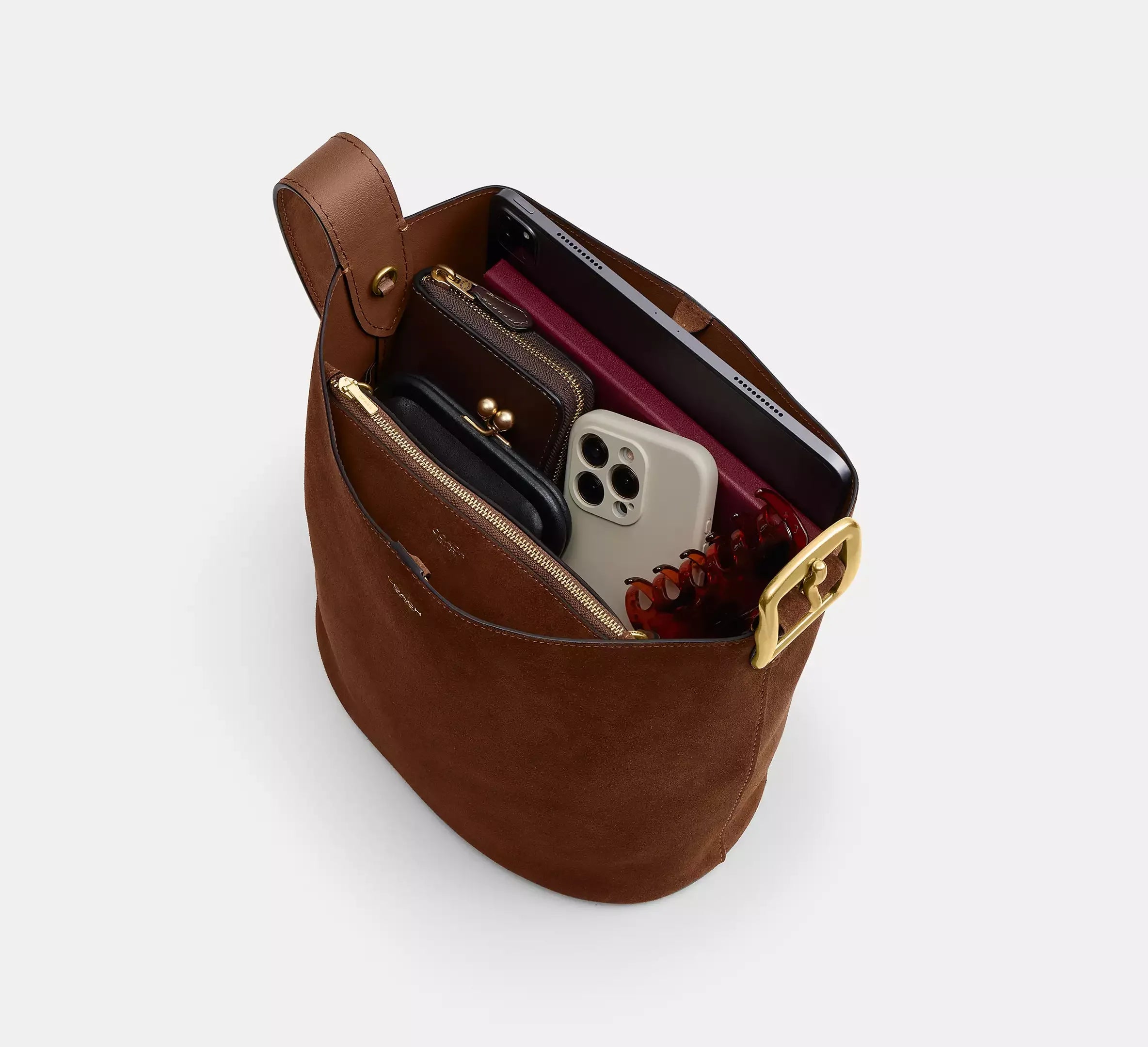 Coach Bleecker Bucket Bag - Brass/Warm Brown - My Suti