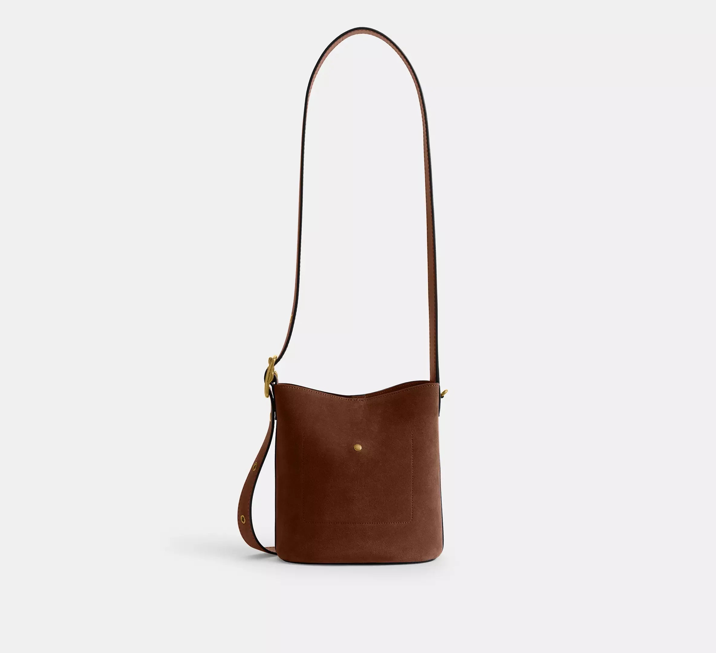 Coach Bleecker Bucket Bag 21 - Brass/Warm Brown - My Suti