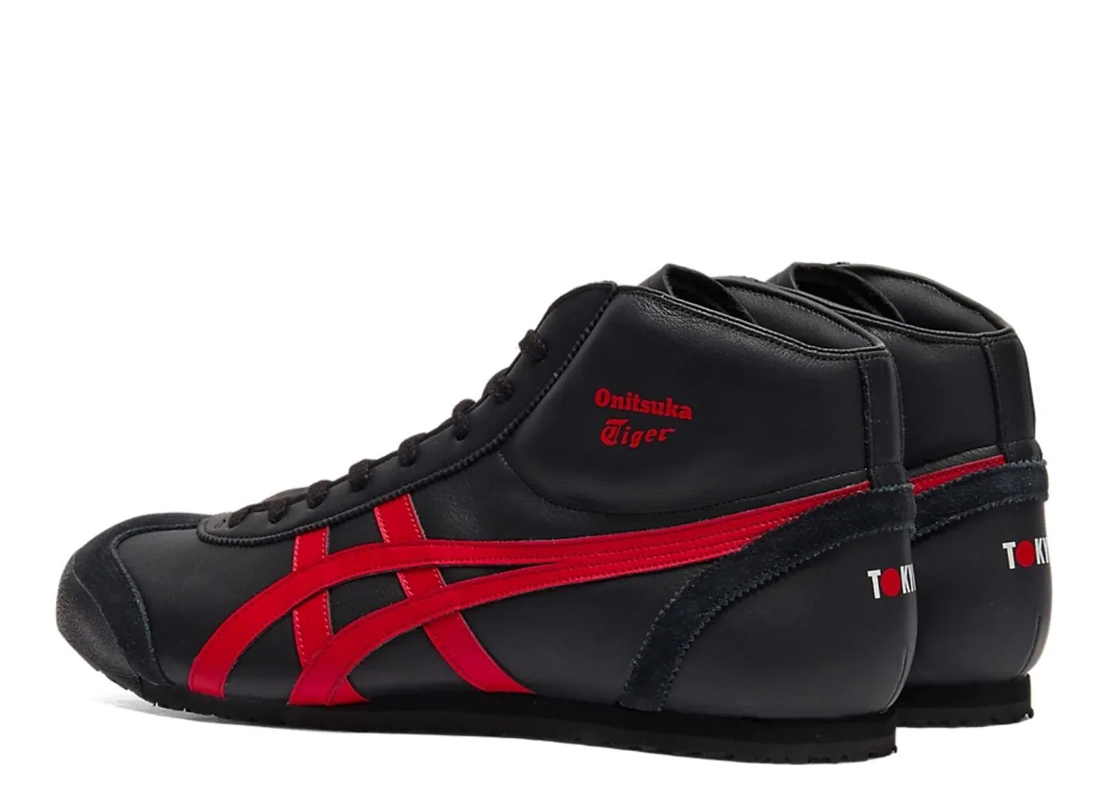 Onitsuka Tiger Mexico Mid Runner Black Classic Red - My Suti