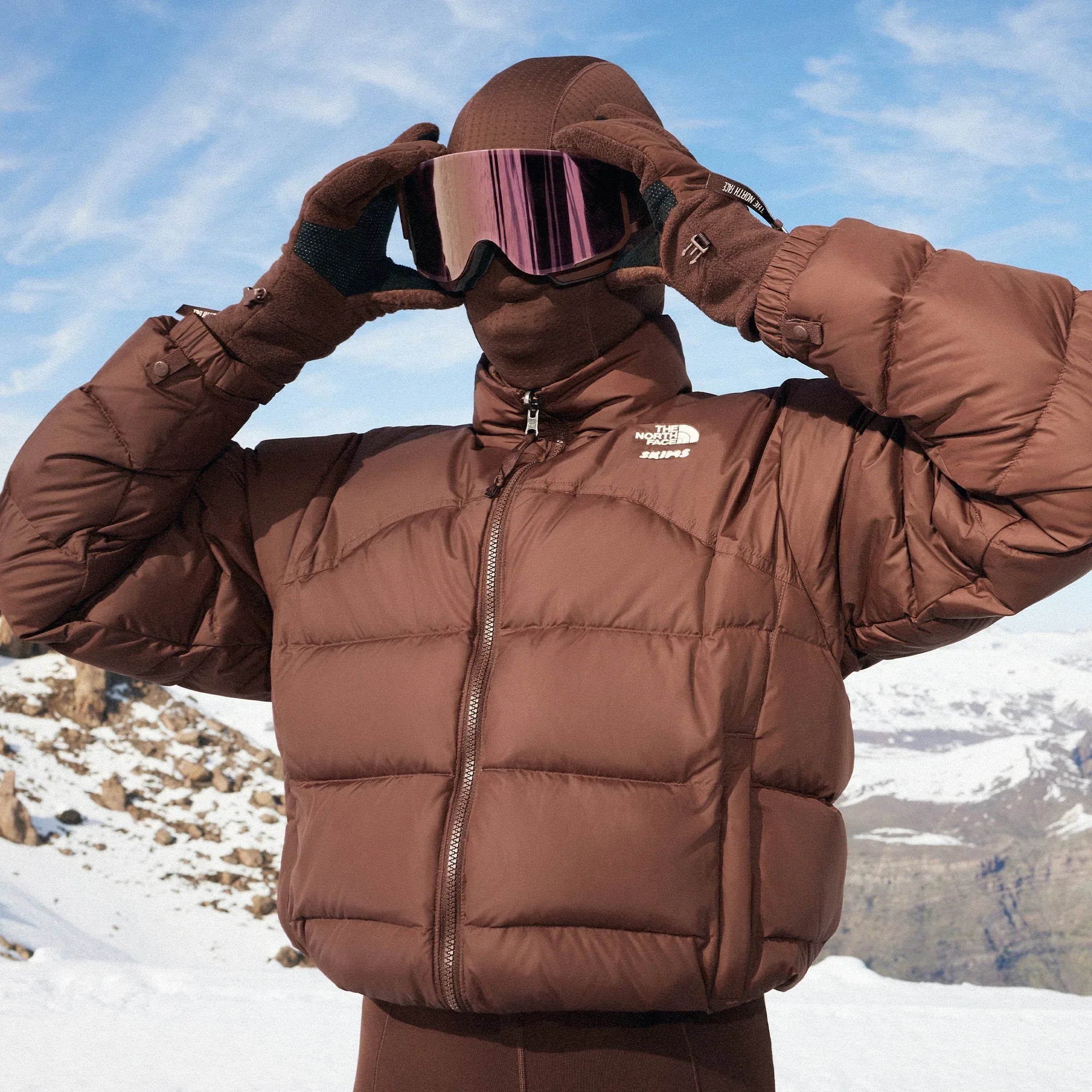 SKIMS THE NORTH FACE X RETRO DENALI FLEECE GLOVES | COCOA - EL GLOVES - My Suti