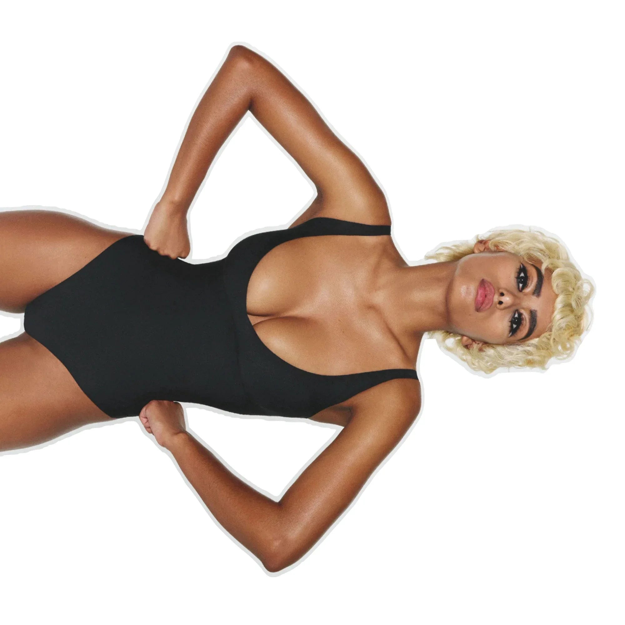 SKIMS BODY CORE SCULPT PLUNGE THONG BODYSUIT | ONYX - BODYSUIT - My Suti