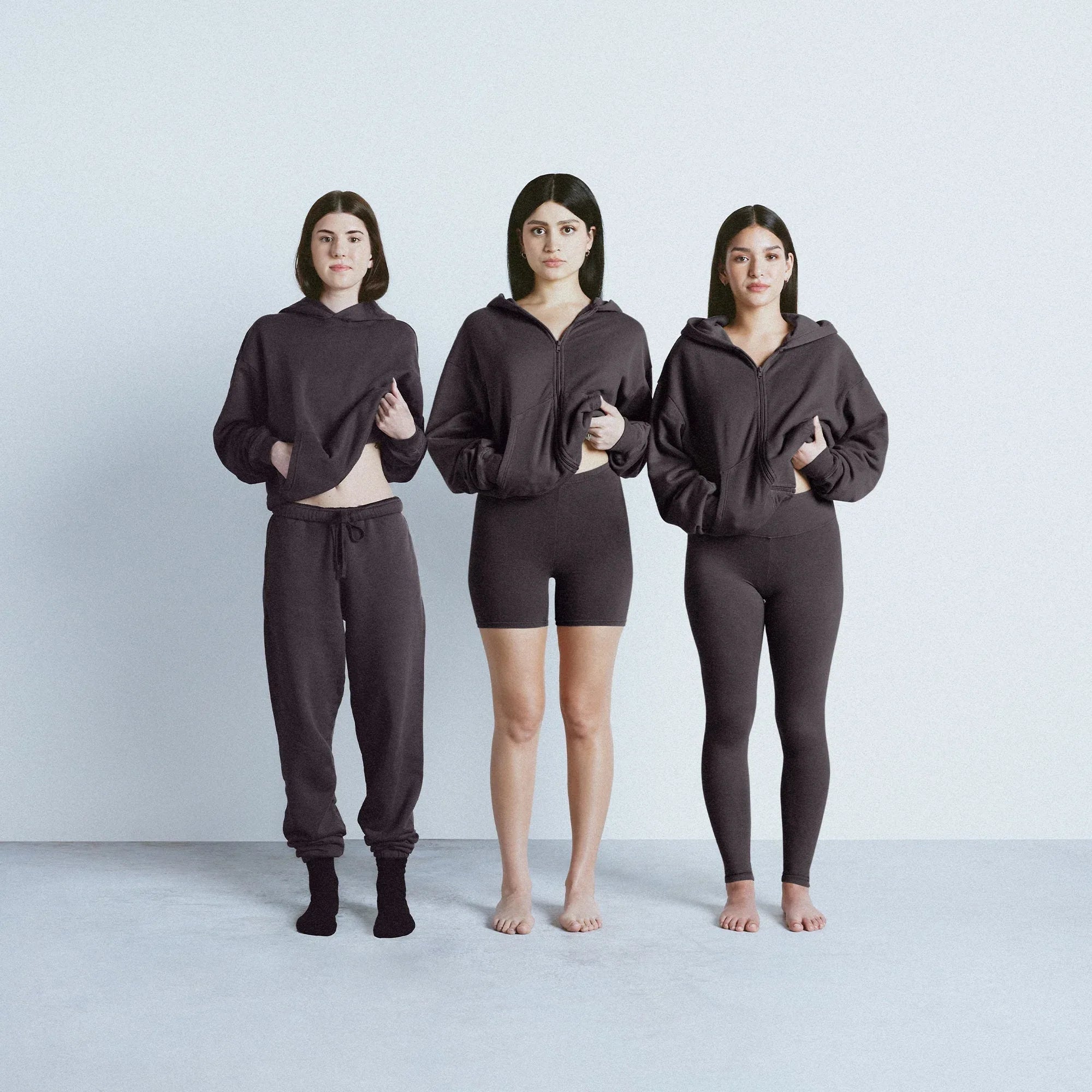 SKIMS FRENCH TERRY CLASSIC ZIP UP HOODIE | ASH - KAPŞONLU ÜST - My Suti