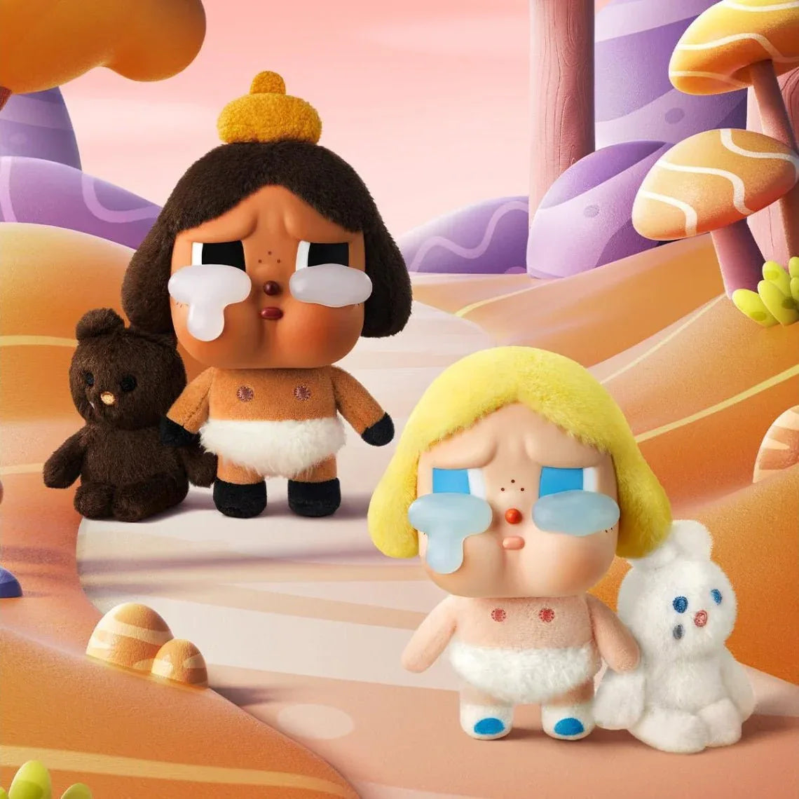 POP MART CRYBABY CRYING AGAIN BABY BLONDE (SÜPER GİZLİ VERSİYON) YÜZ PELUŞ FİGÜR - My Suti