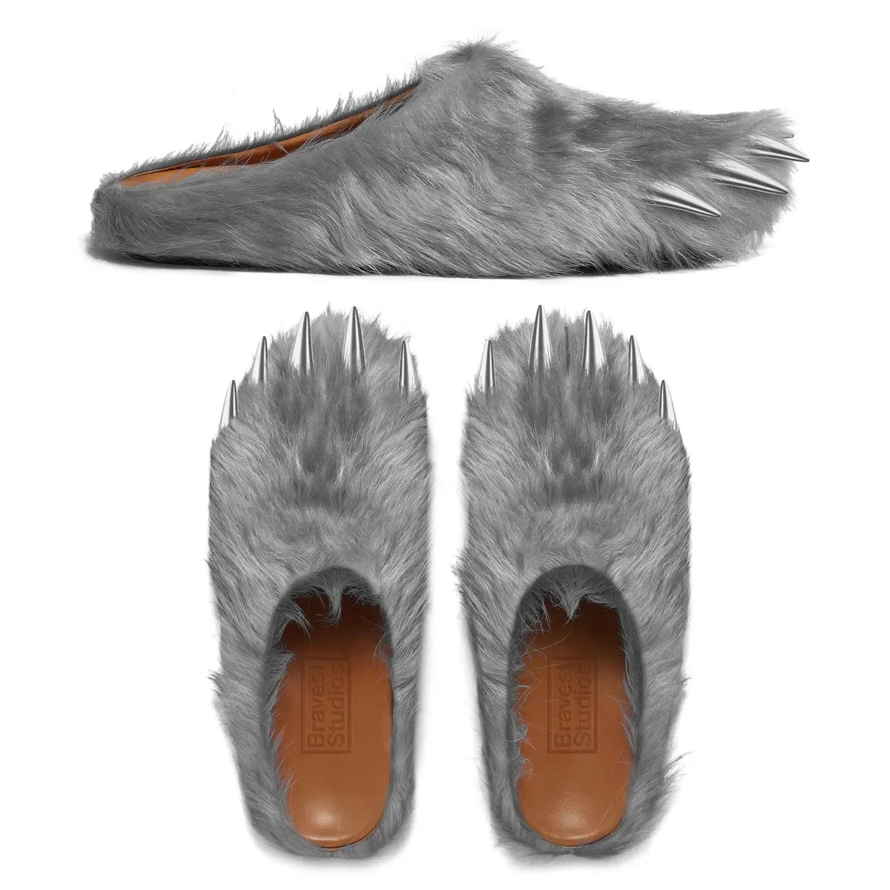 GREY BEAR CLAW MULES - My Suti GREY BEAR CLAW MULES - My Suti