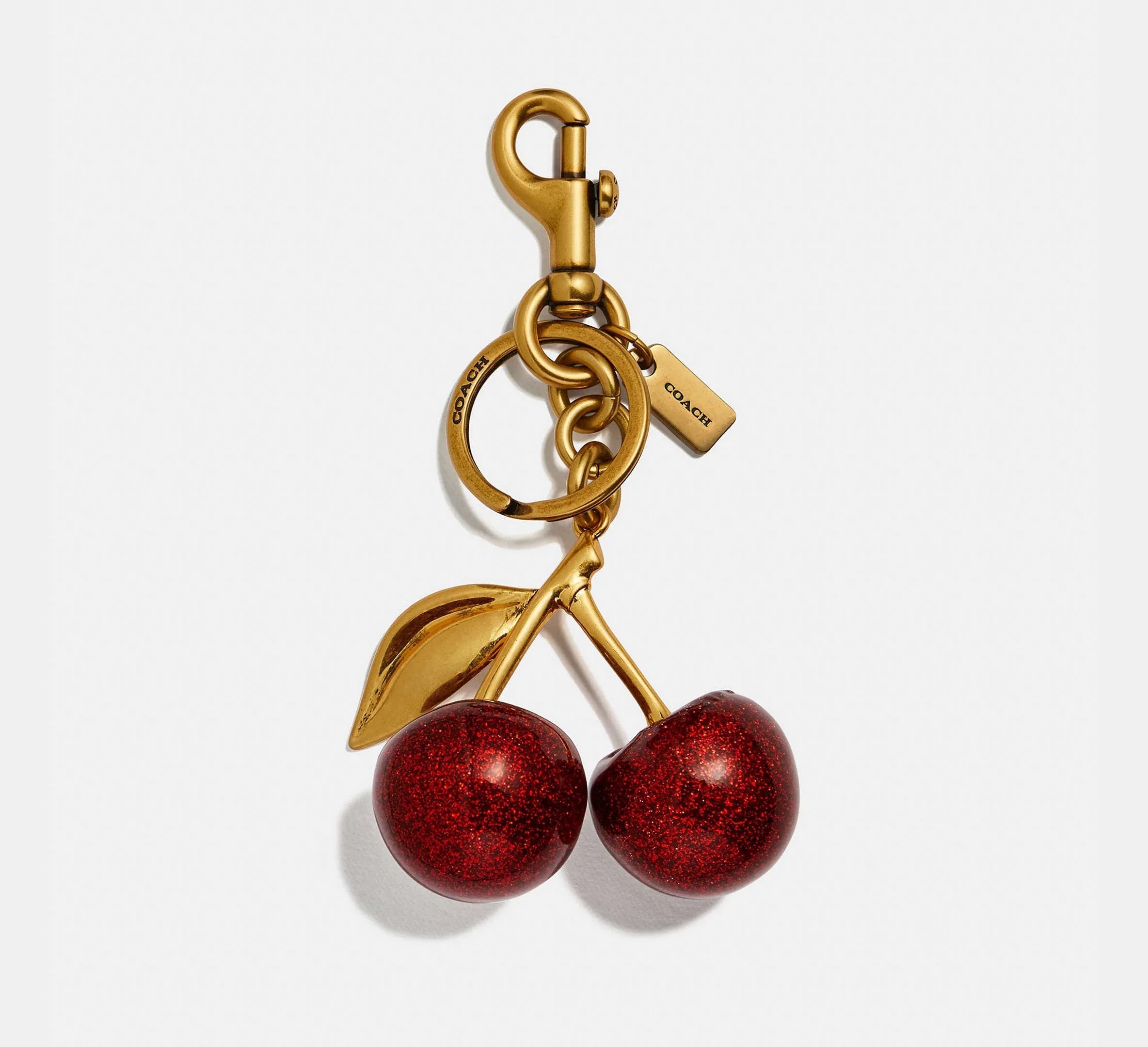 Coach Cherry Bag Charm - Brass/Red Apple - My Suti