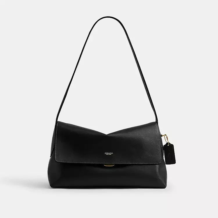 Coach Chelsea Shoulder Bag 30 - Brass/Black - My Suti