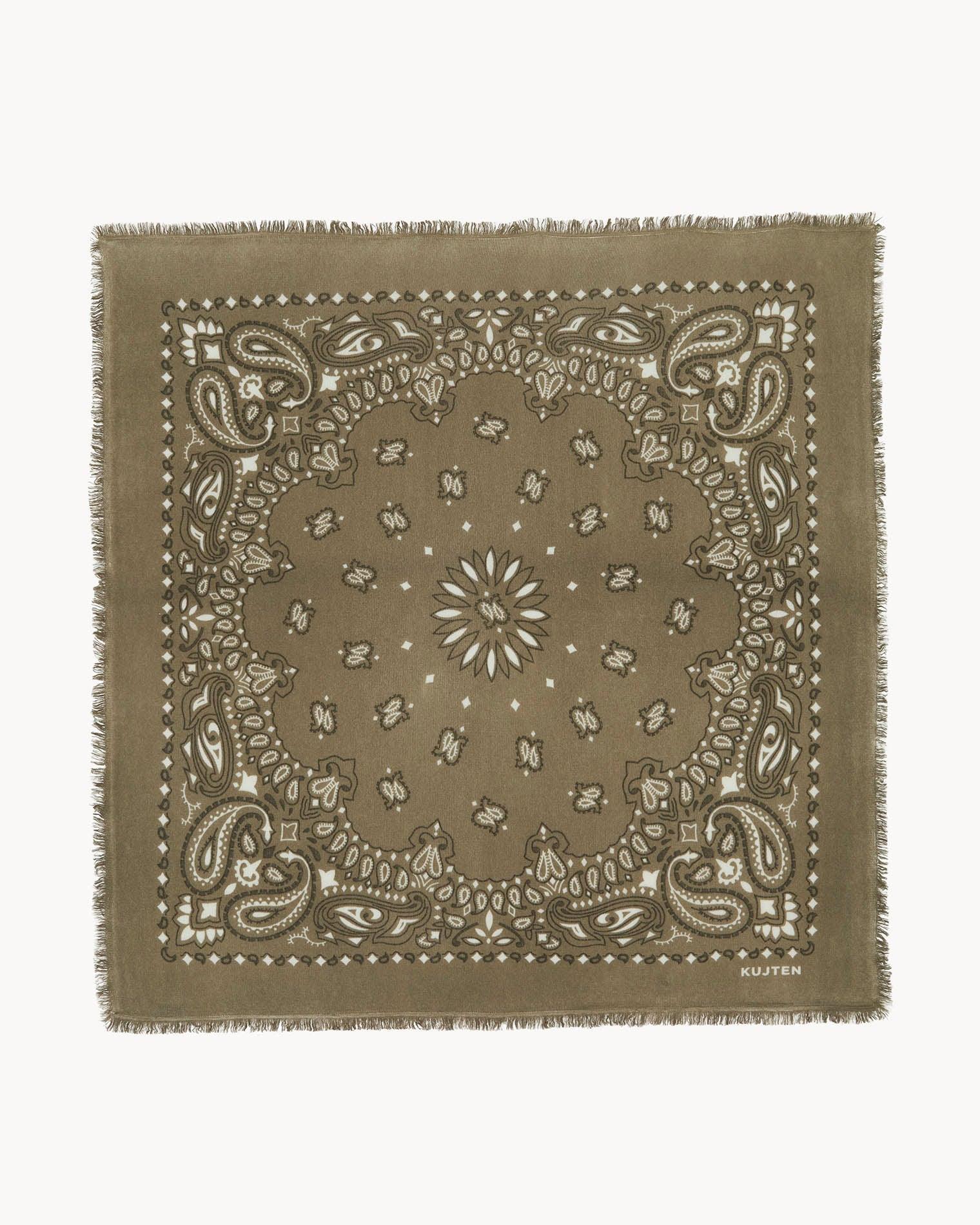 KUJTEN Large Bandana Hachiko Bico Marl Khaki - Bandana - My Suti