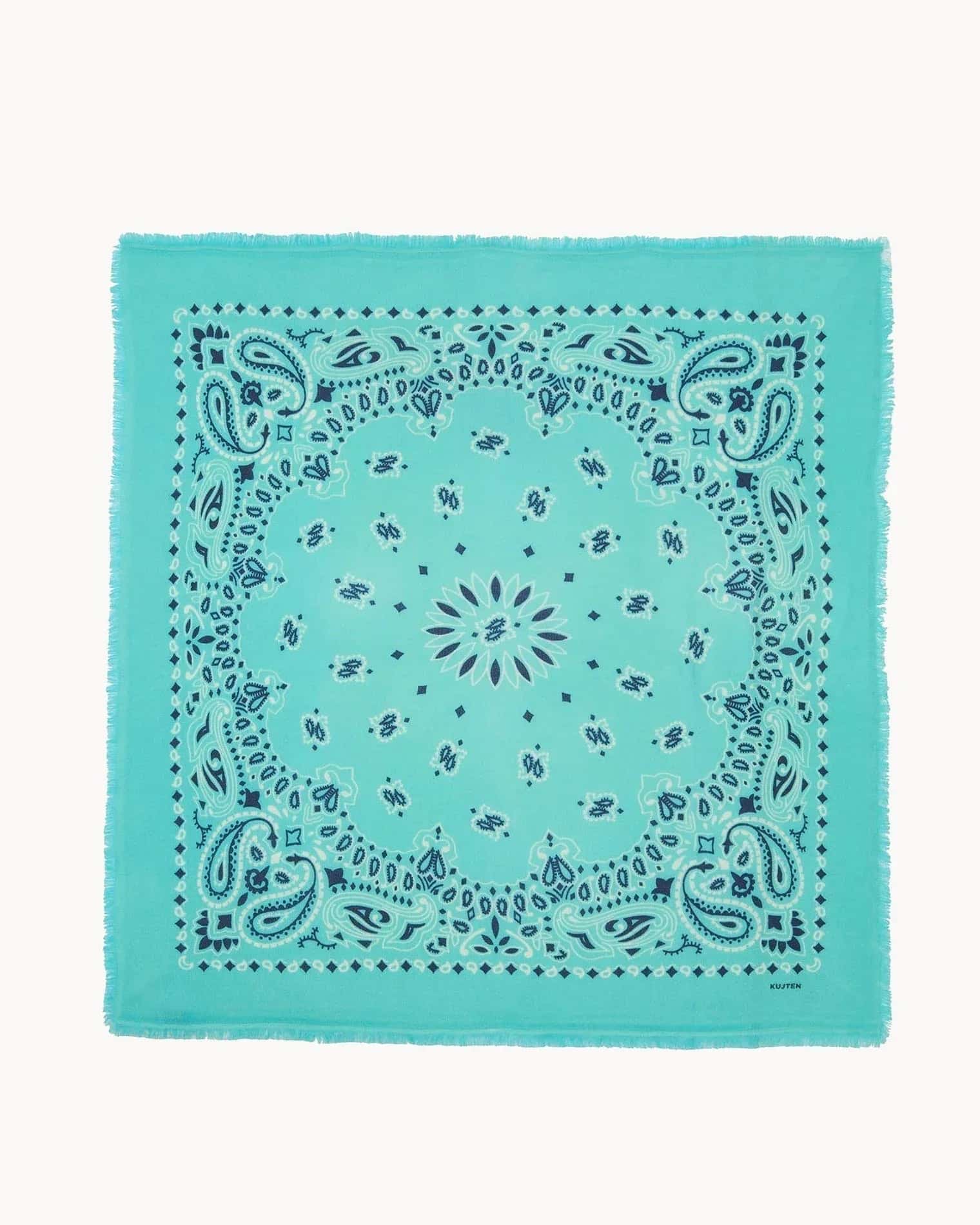 KUJTEN Large Bandana Hachiko Bico Turquoise Green - Bandana - My Suti