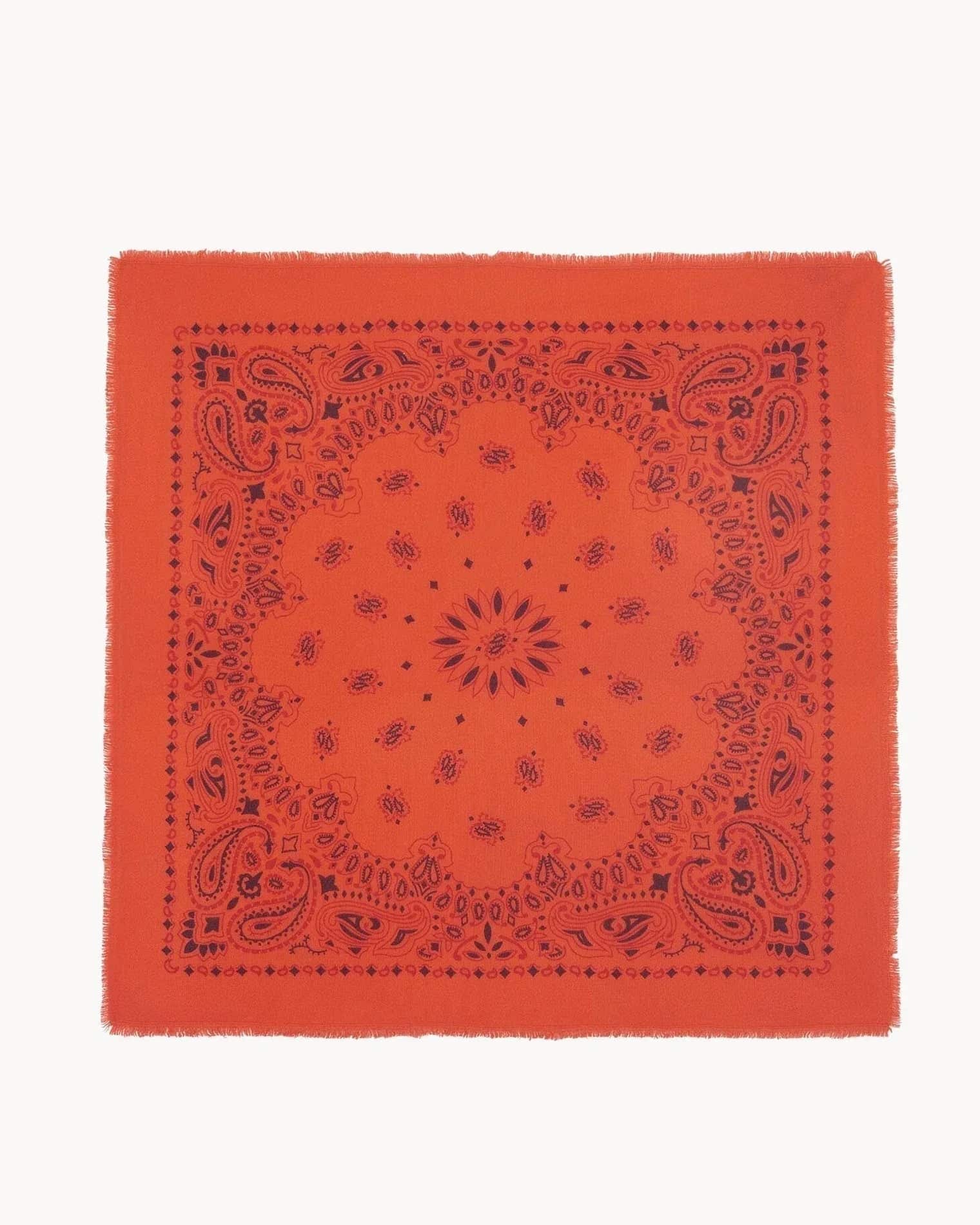 KUJTEN Large Bandana Hachiko Bico Hibiscus Orange - Bandana - My Suti