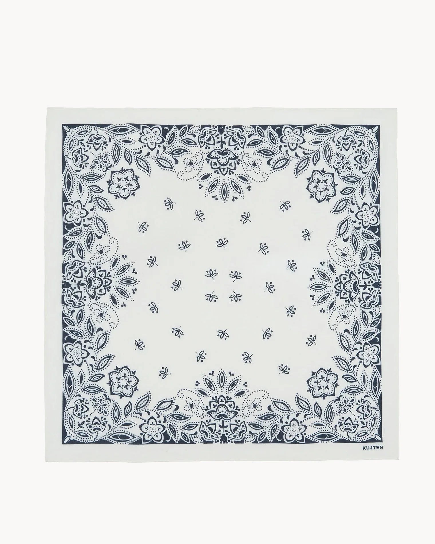 KUJTEN Large Bandana Helia White - Bandana - My Suti