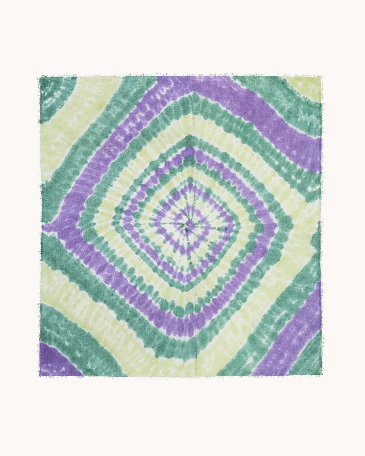 KUJTEN Very Large Bandana Effy Sunny Purple Green - Bandana - My Suti
