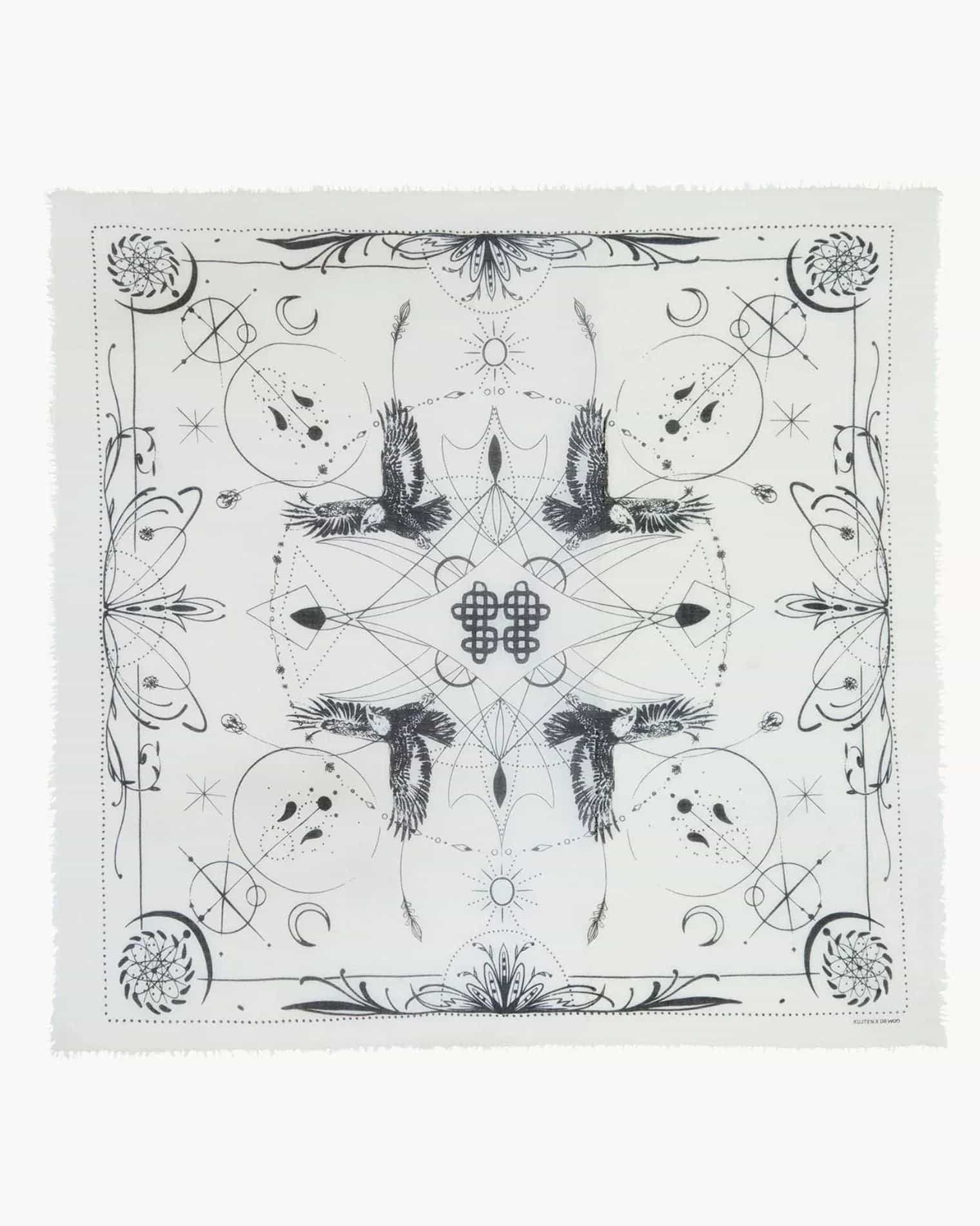 KUJTEN Large Bandana Ellis White - Bandana - My Suti