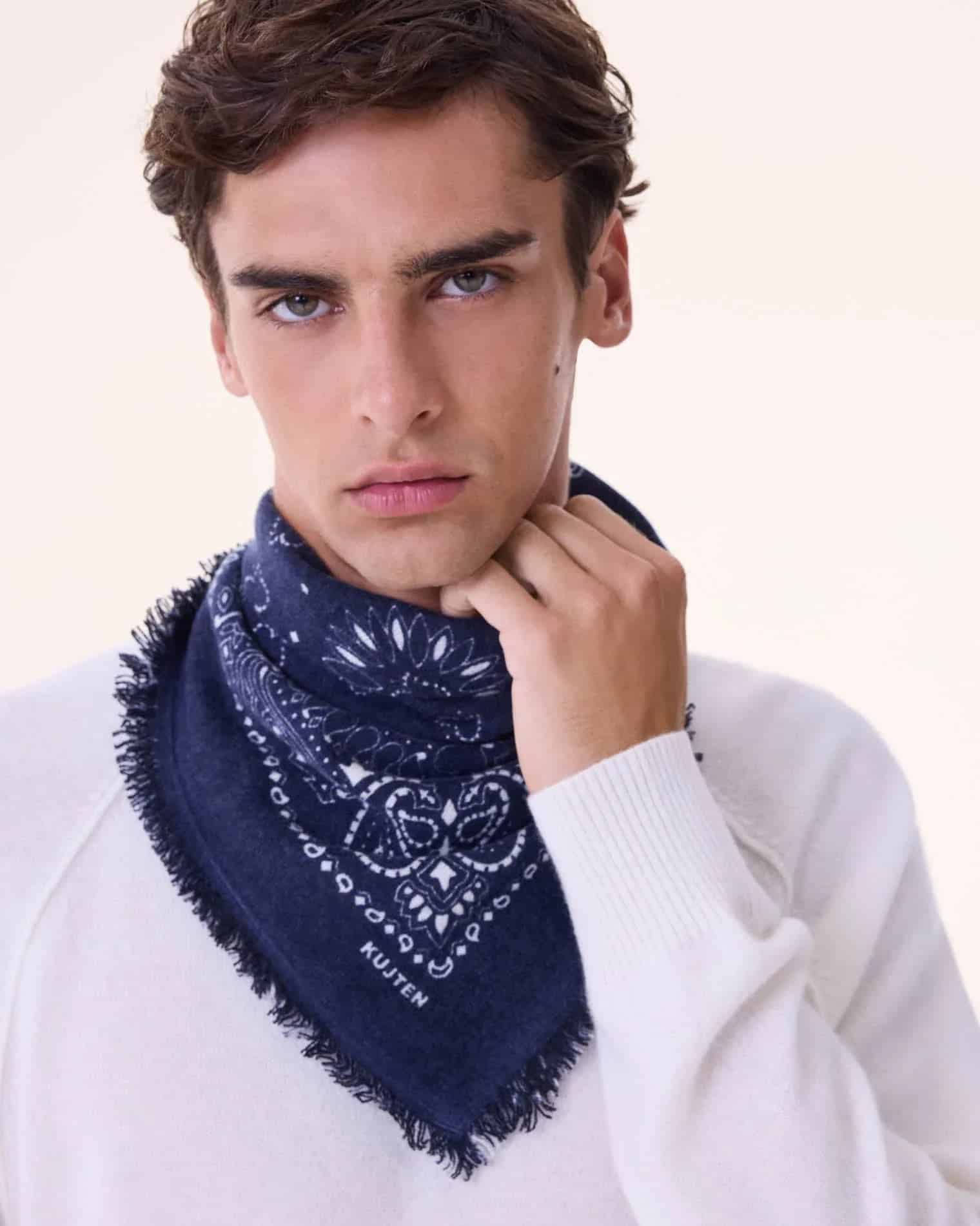 KUJTEN Small Bandana Hachi Dark Navy Blue - Bandana - My Suti