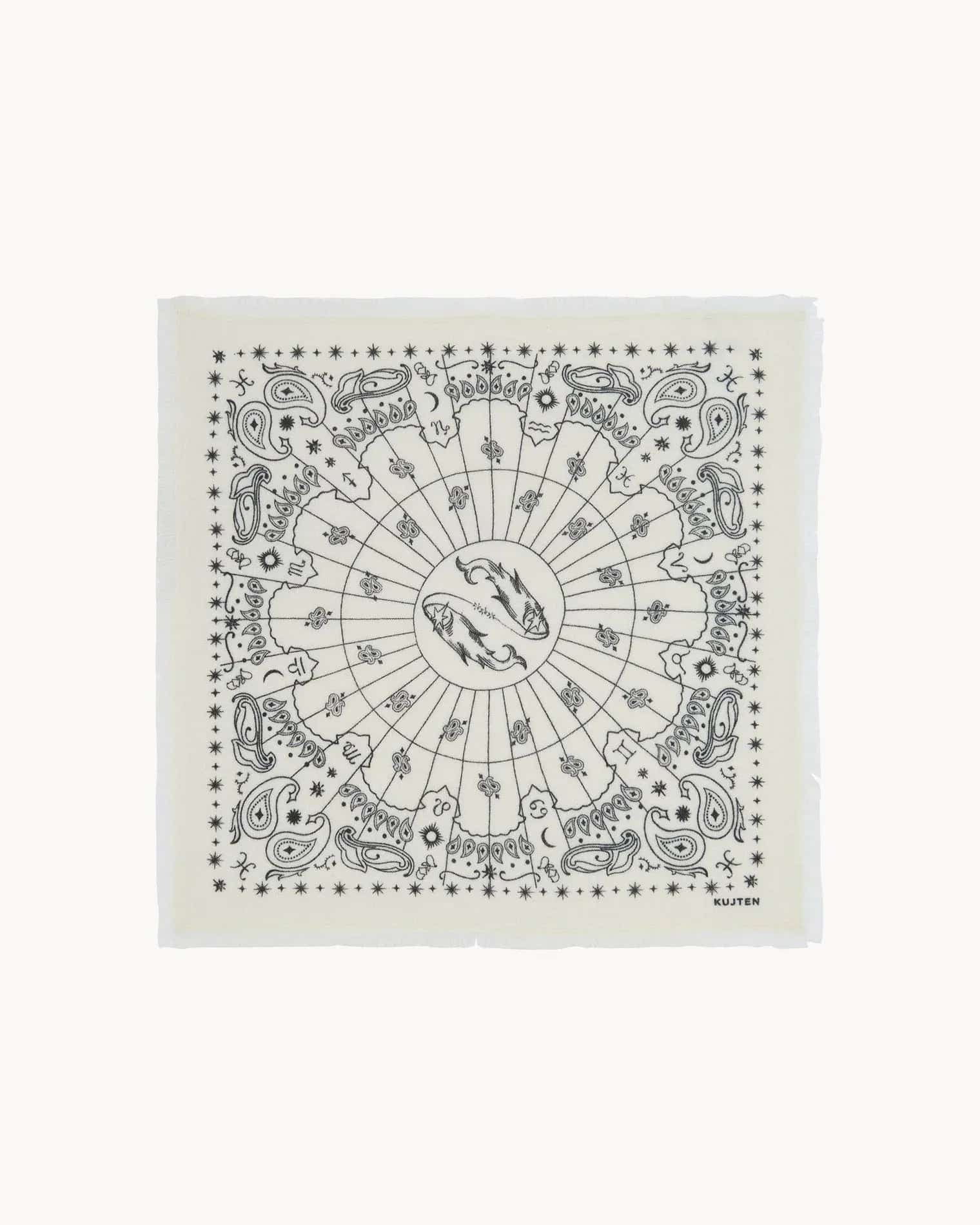 KUJTEN Small Bandana Hachi Sign Pisces - Balık Burcu Bandanası - My Suti