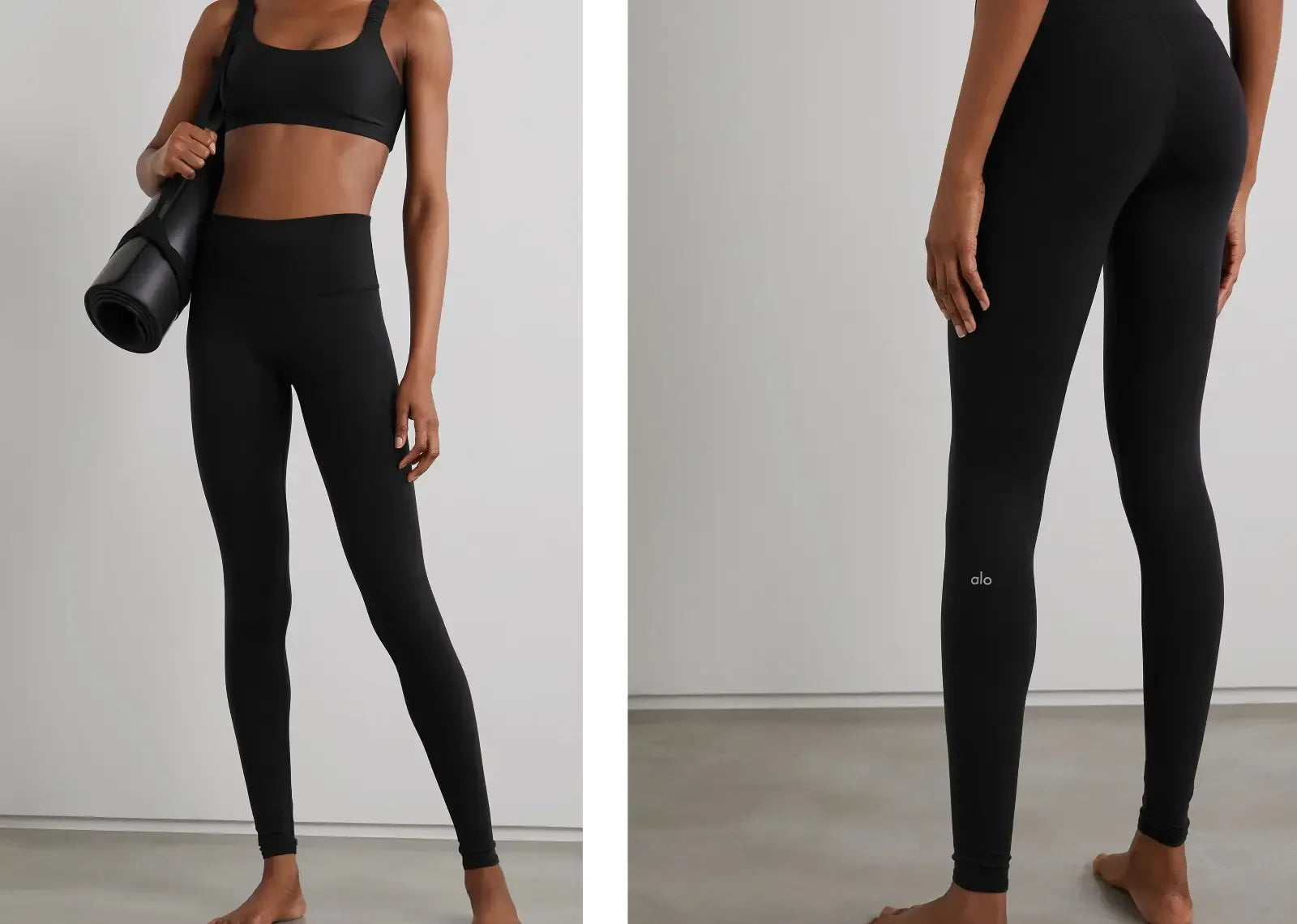Alo Yoga Airbrush Stretch Leggings Black - My Suti