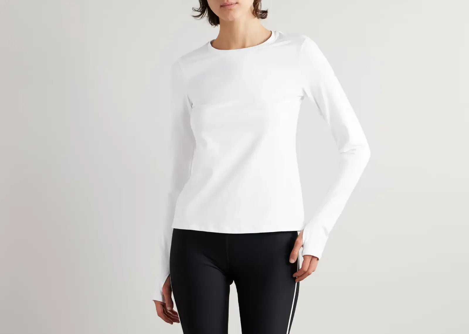 Alo Yoga Alosoft Finesse Long Sleeve White - My Suti