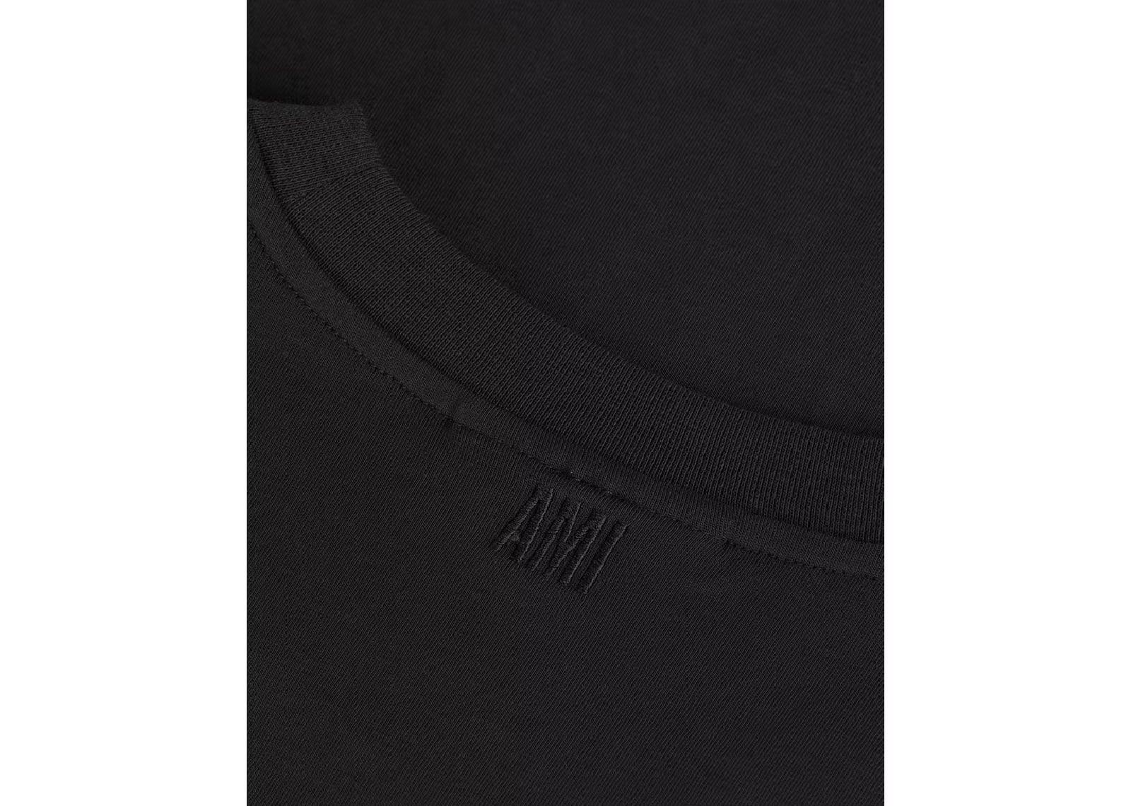 Ami Paris Ami De Coeur Classic Fit T-Shirt Black/Red - My Suti