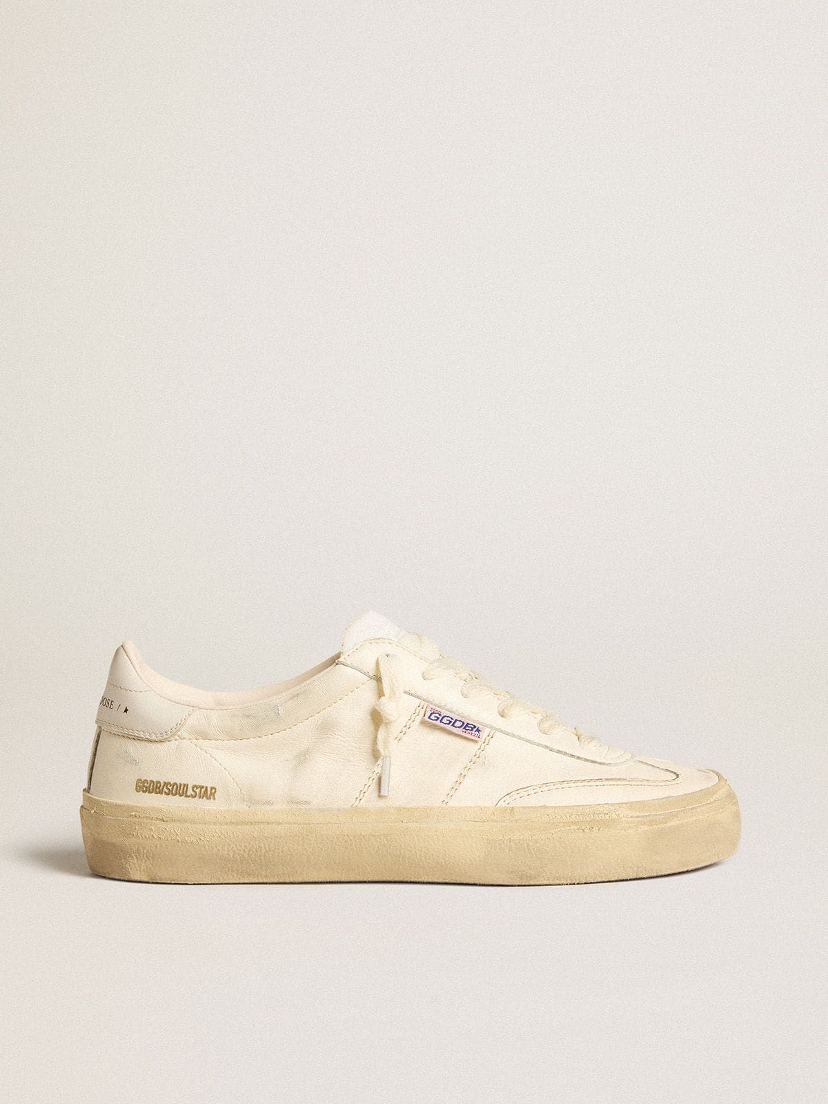 Golden Goose Soul Star In White Nappa Leather With White Leather Star - Görsel 1