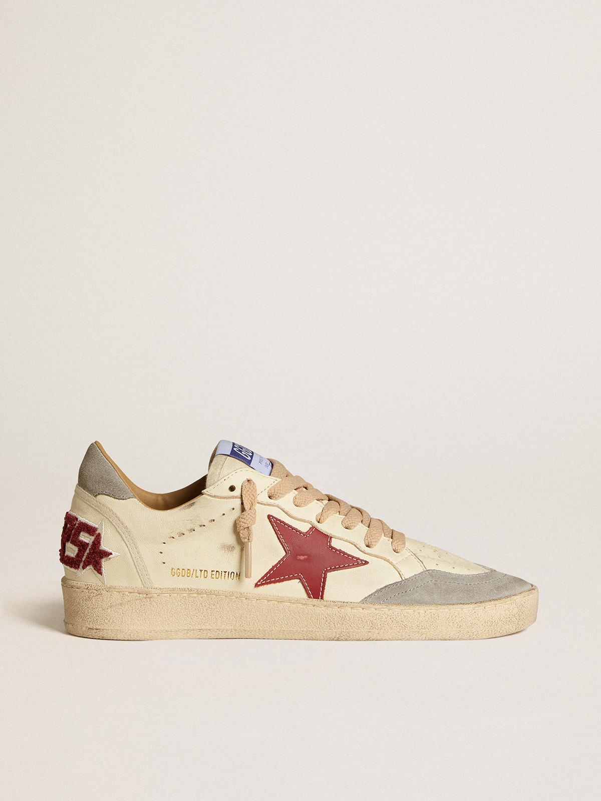 Golden Goose Women's Ball Star LTD In Nappa With Leather Star And Silver Suede Heel Tab - Görsel 1