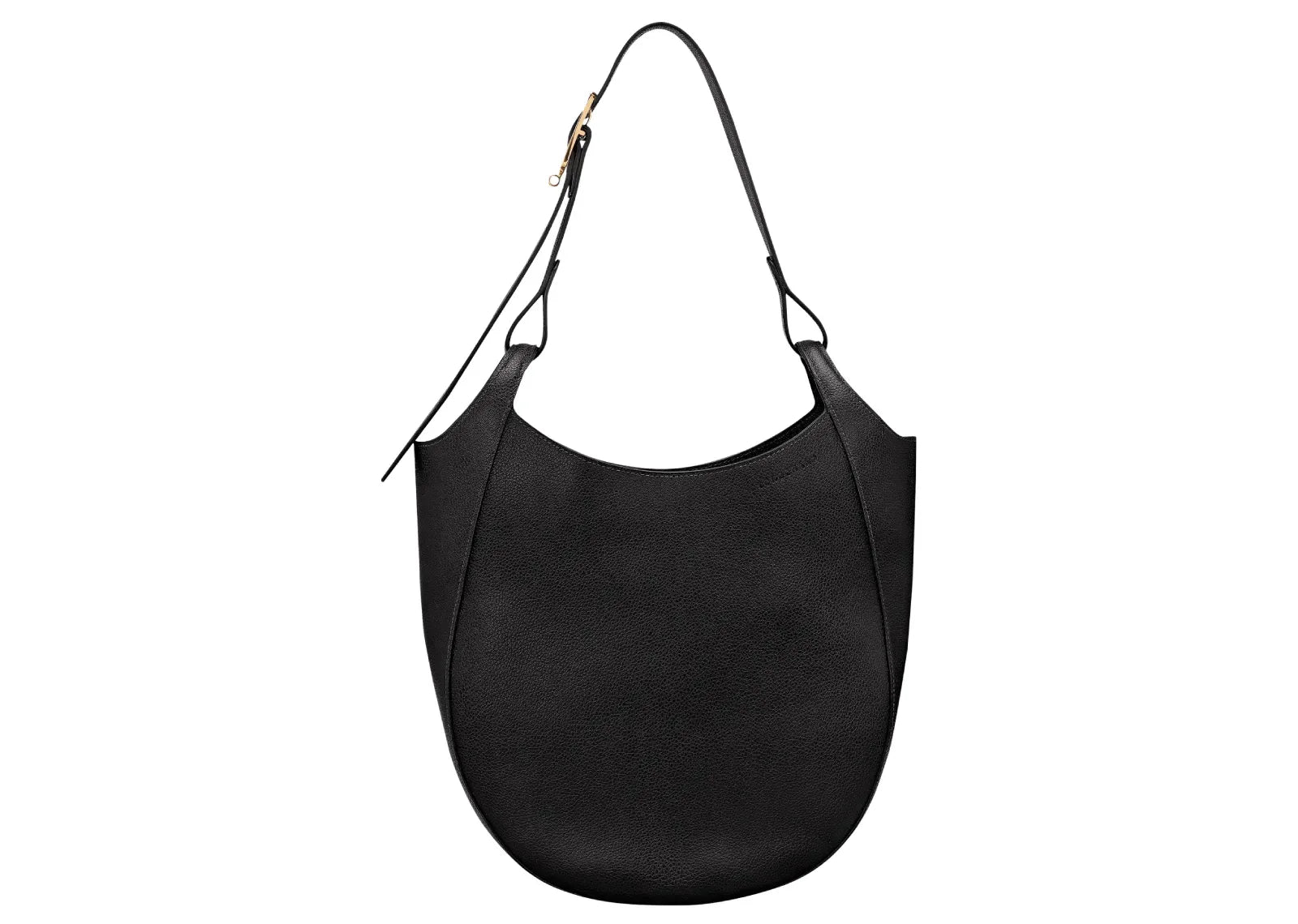 Longchamp Le Foulonné Lare Hobo Bag Black - My Suti