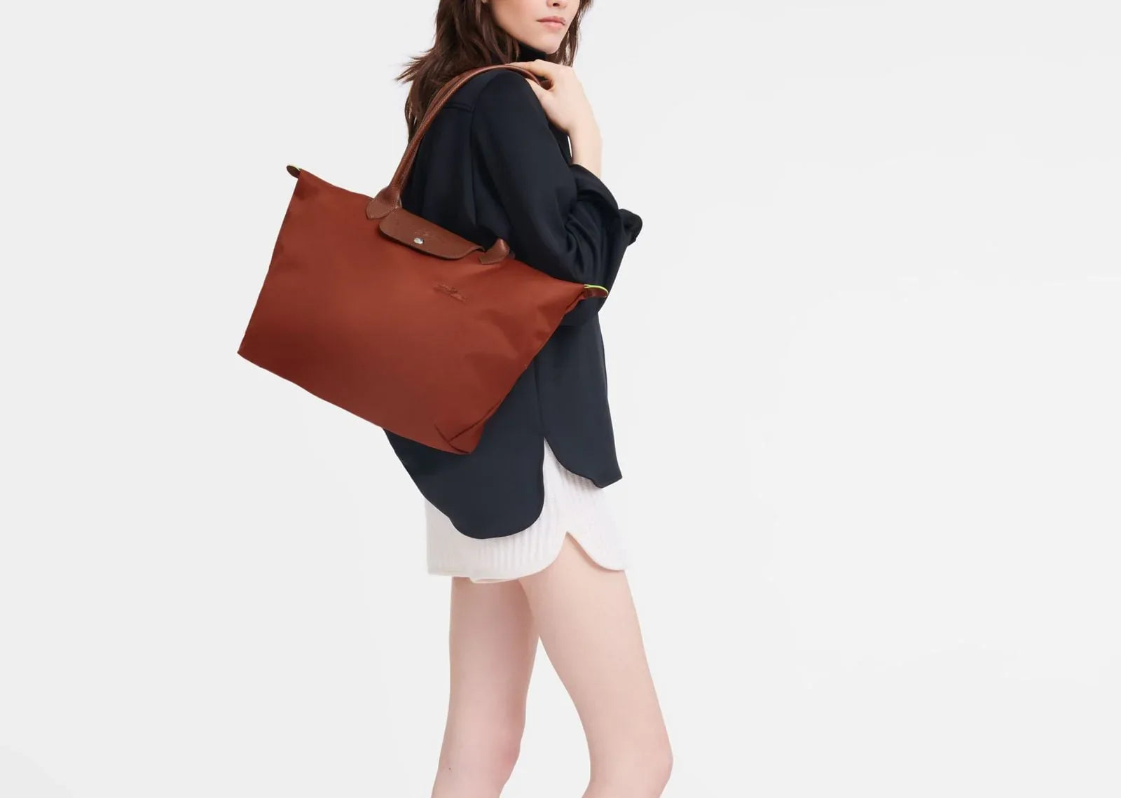 Longchamp Le Pliage Green Large Tote Bag Chestnut - My Suti