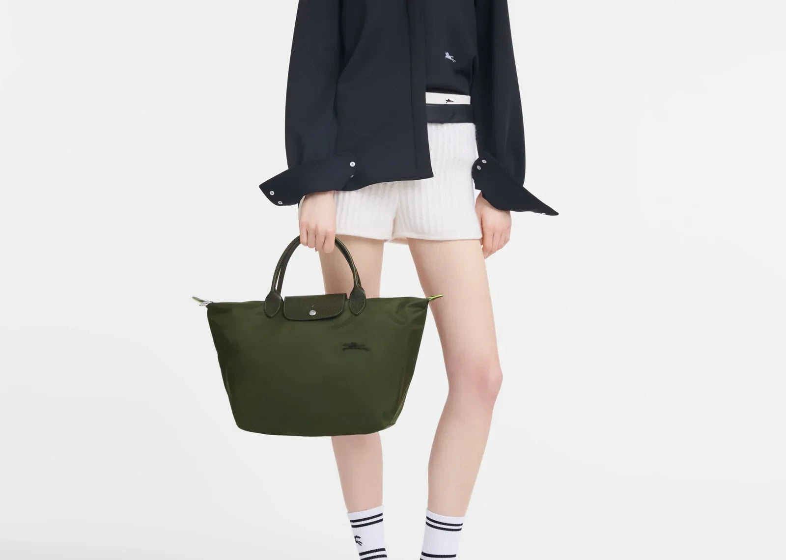 Longchamp Le Pliage Green Medium Handbag Forest - My Suti