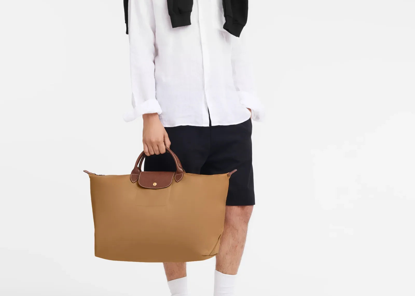 Longchamp Le Pliage Original L Travel Bag Fawn - My Suti