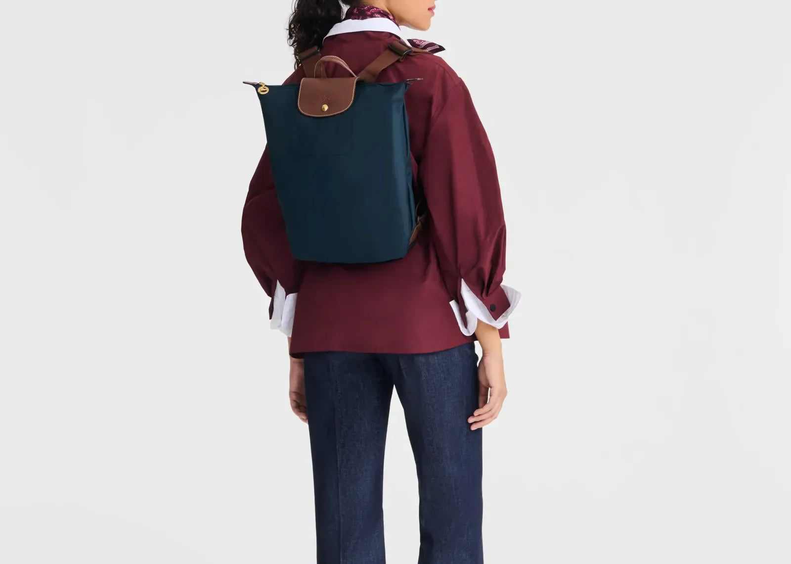 Longchamp Le Pliage Original M Backpack Navy - My Suti