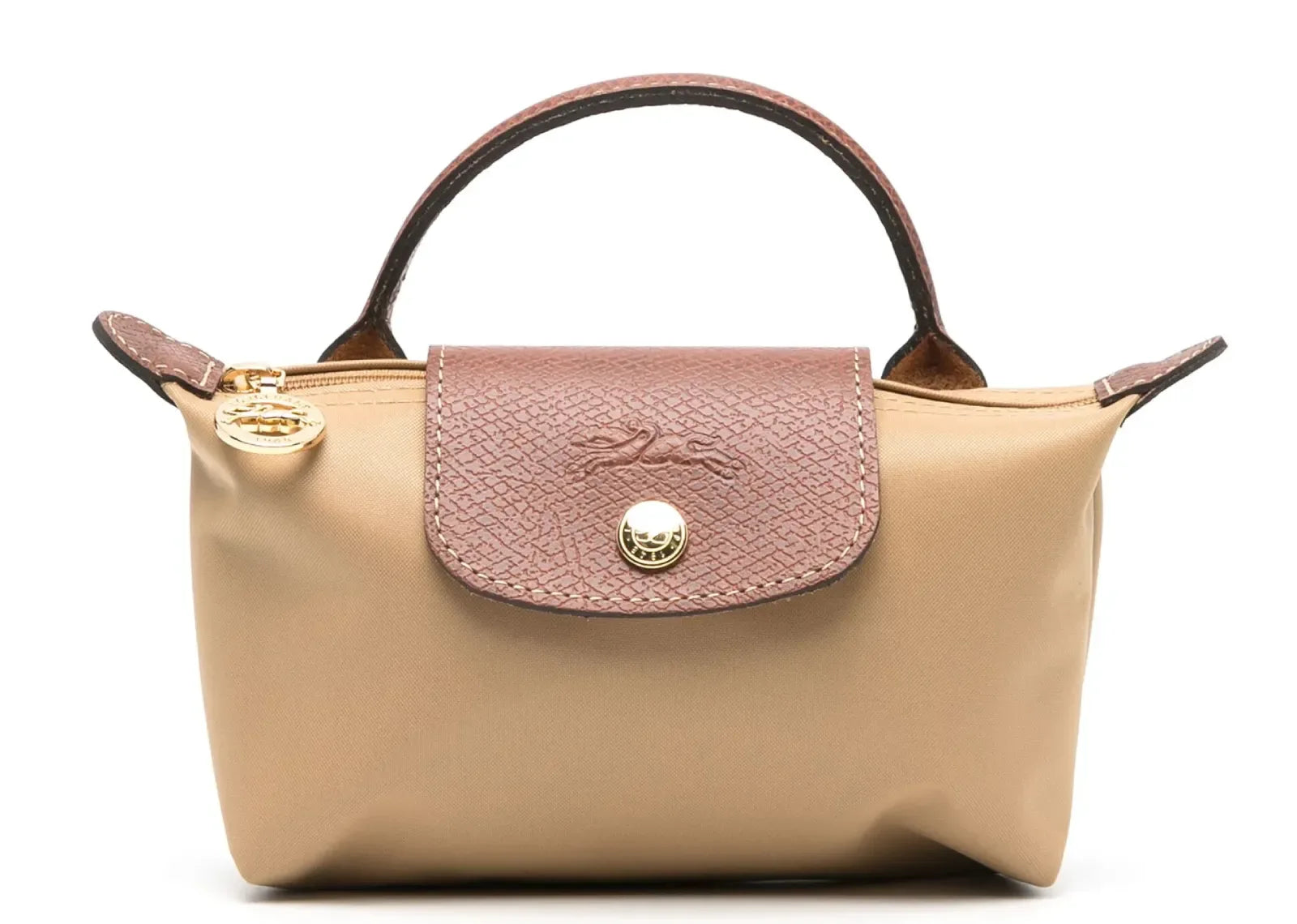 Longchamp Le Pliage Original Pouch With Handle Fawn - My Suti