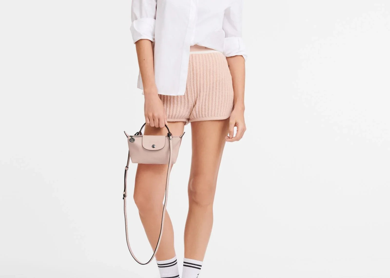 Longchamp Le Pliage Xtra XS Pouch Leather Nude - My Suti