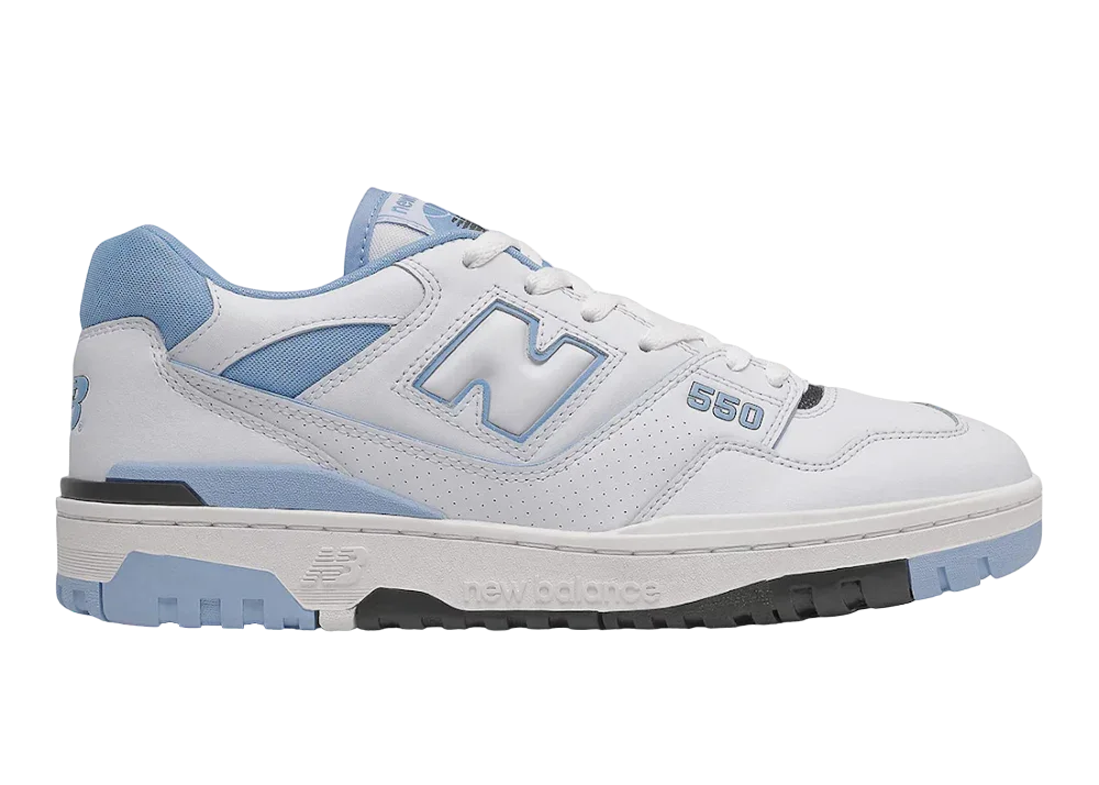 New Balance 550 UNC White University Blue - My Suti