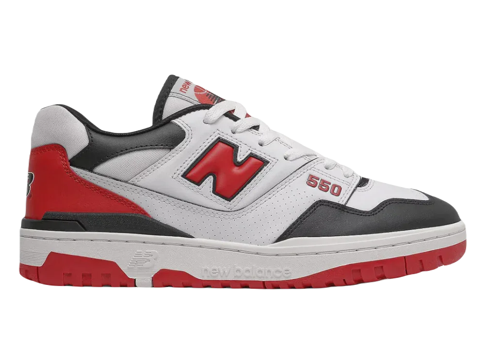 New Balance 550 White Red Black - My Suti