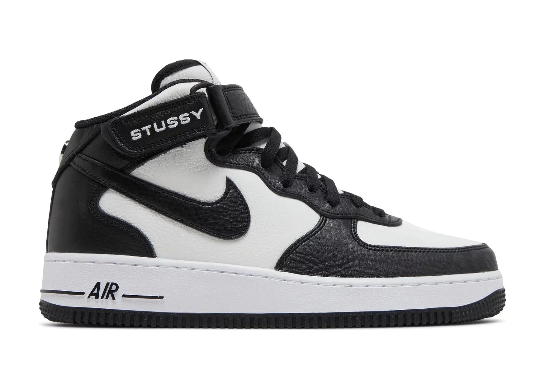 Nike Air Force 1 Mid Stussy Light Bone Black - My Suti Nike Air Force 1 Mid Stussy Light Bone Black - My Suti