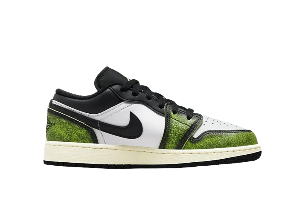 Nike Air Jordan 1 Low White Black Green (GS) - My Suti
