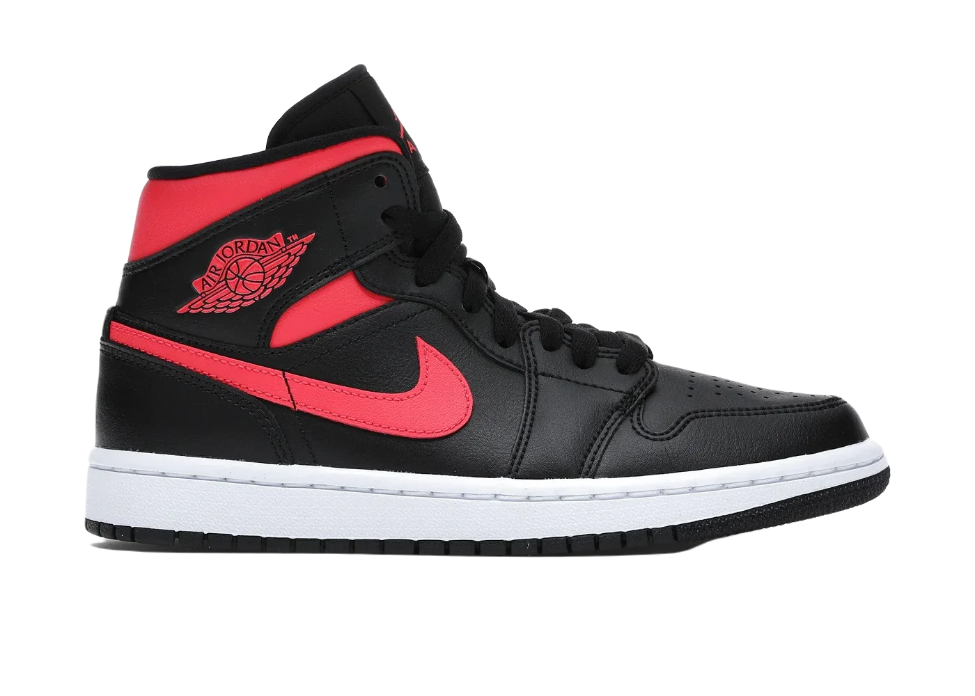 Nike Air Jordan 1 Mid Black Siren Red (W) - My Suti