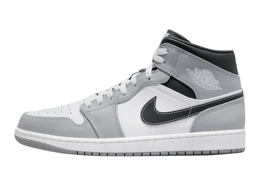 Nike Air Jordan 1 Mid Light Smoke Grey Anthracite - My Suti