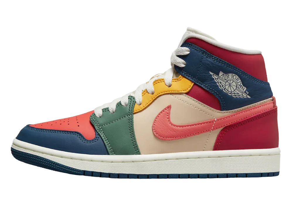 Nike Air Jordan 1 Mid Multi Color (2022) (W) - My Suti