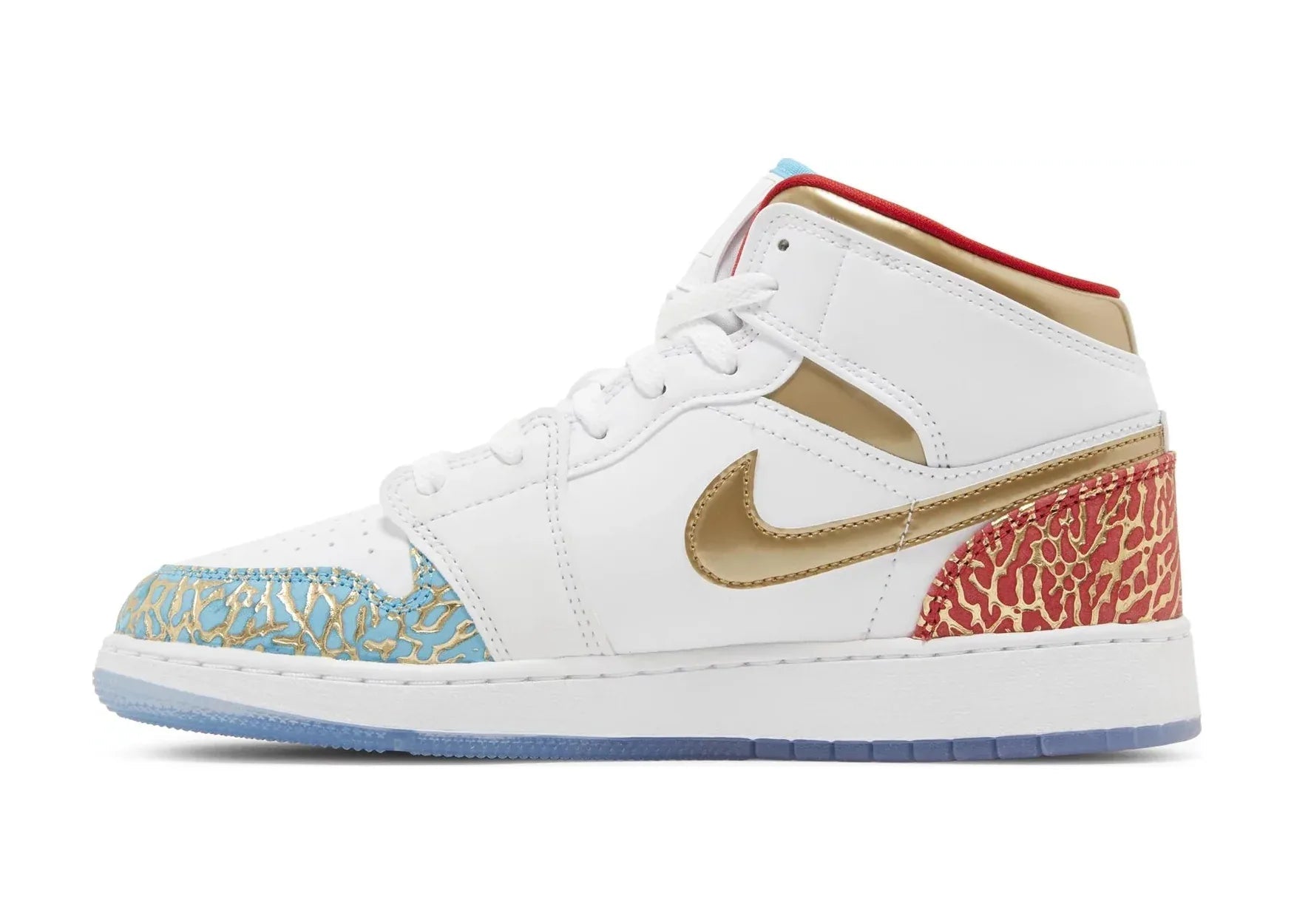 Nike Air Jordan 1 Mid Sneaker School NC To Chicago (GS) - My Suti