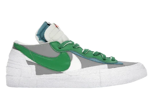 Nike Blazer Low Sacai Medium Grey Classic Green - My Suti Nike Blazer Low Sacai Medium Grey Classic Green - My Suti
